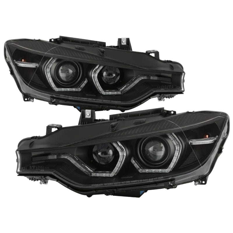 Spyder 12-14 BMW F30 3 Series 4DR Projector Headlights - Black