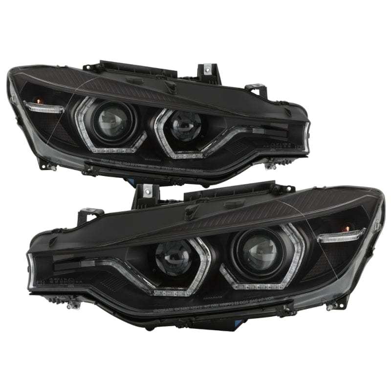 Spyder 12-14 BMW F30 3 Series 4DR Projector Headlights - Black