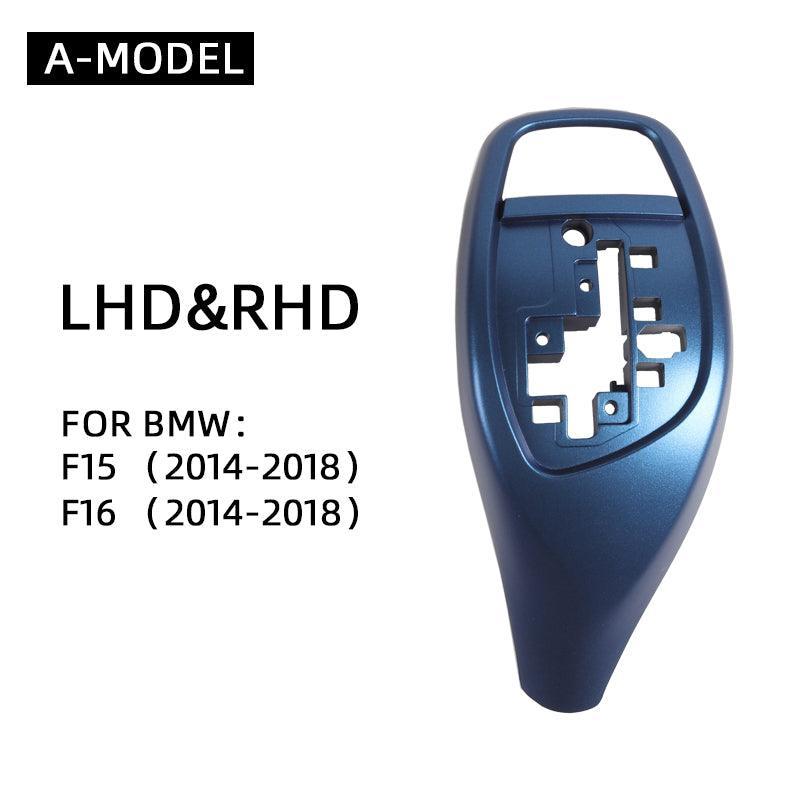 Replacement Gear Shift Cover Black carbon fiber pattern For BMW F15 F16 X5 X6 Shifter gear knob Lever Panel Head Cover Sticker-autoydsstore