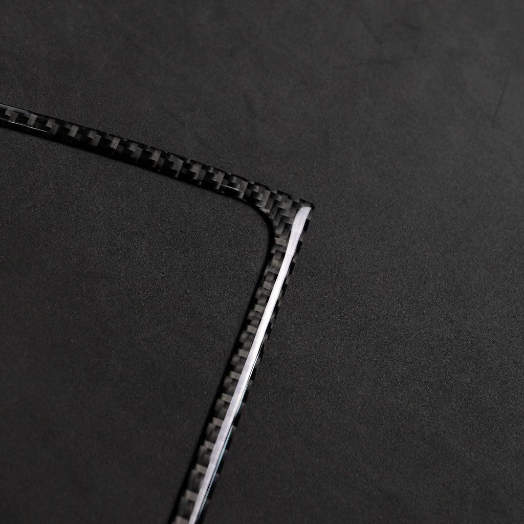 YDSSTORE Compatible Carbon Fiber Dashboard Speaker Frame Cover Trim for BMW 5 Series F10 F11 F18 (520i. 528i. 530i. 535d. 535i. 550i) 2011-2017-autoydsstore