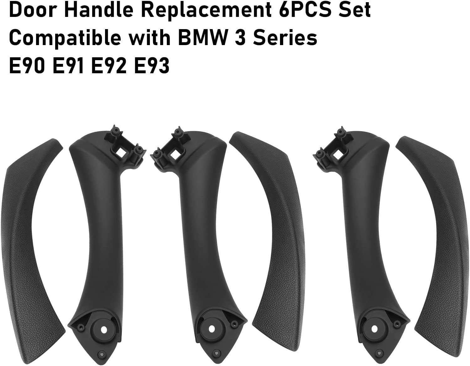 Modified For BMW 3 Series E90/E91/E92/E93 Car Door Handle+Outer Cover 6PCS | YDSSTORE-autoydsstore