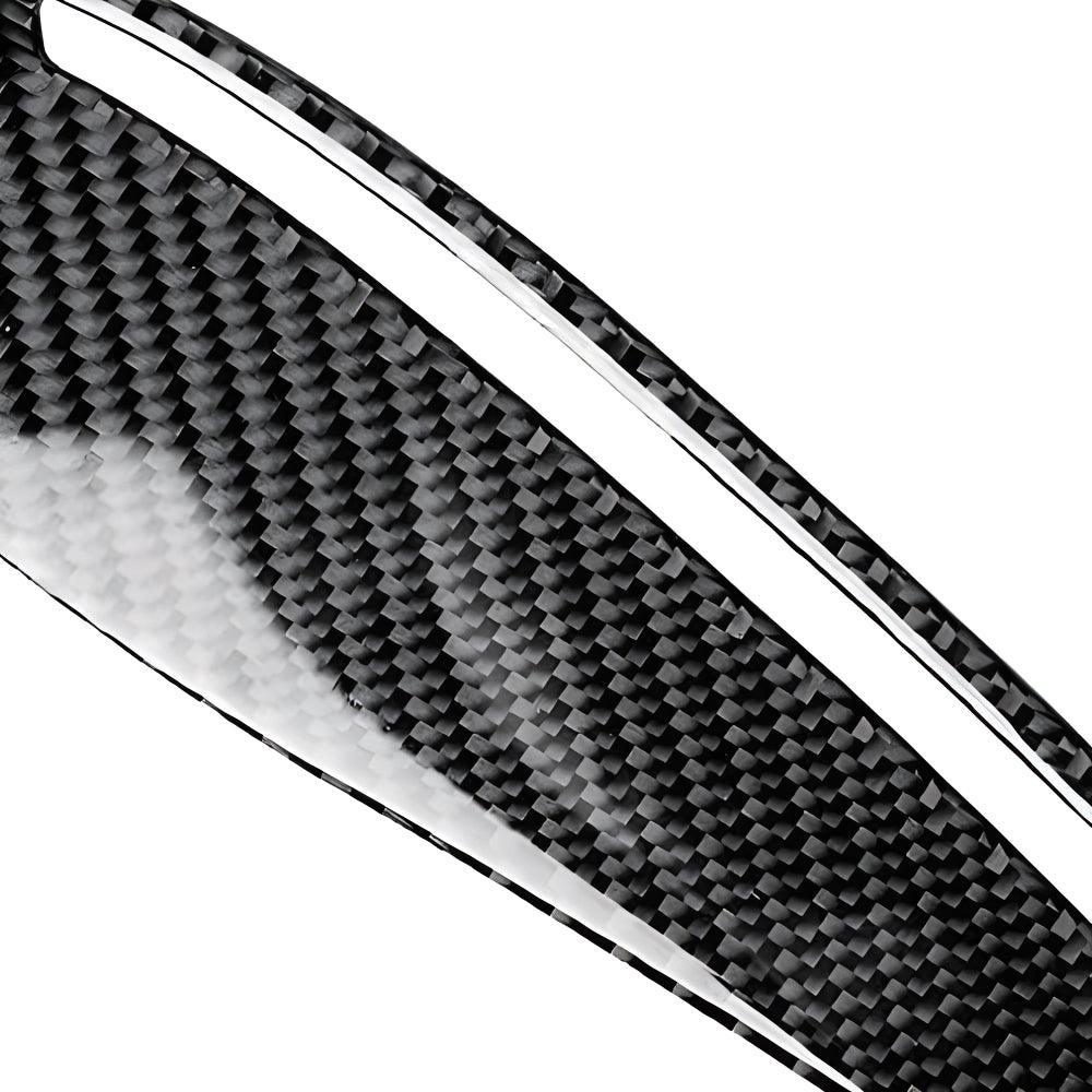 YDSSTORE  Real Premium Carbon Fiber Car Headlight Eyebrow Cover Headlamp Eyelid Trim Compatible with BMW 3 Series E90 2009-2012 Exterior Accessories Black-autoydsstore