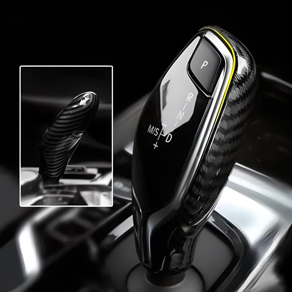 YDSSTORE Car Sticker Decals Gear Shift Knob Cover Carbon Color ABS Trim fits for BMW G30 G31 BMW 5 Series 6GT G32 G11 G12 X3 G01 X4 G02 Accessories-autoydsstore