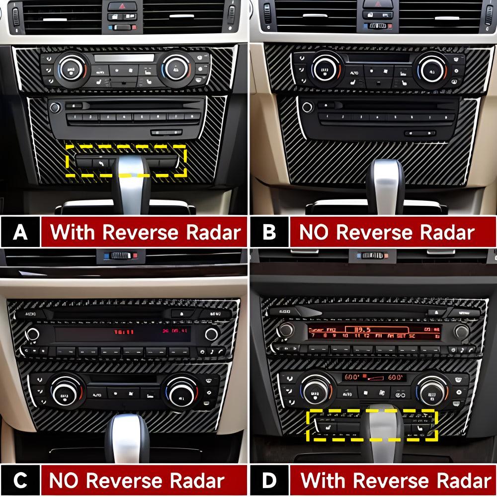 Car CD Panel Sticker Carbon Fiber Decal Trim Cover fits for BMW E90 E92 E93 2006 2007 2008 2009 2010 2011 Interior Accessories (Style B)-autoydsstore
