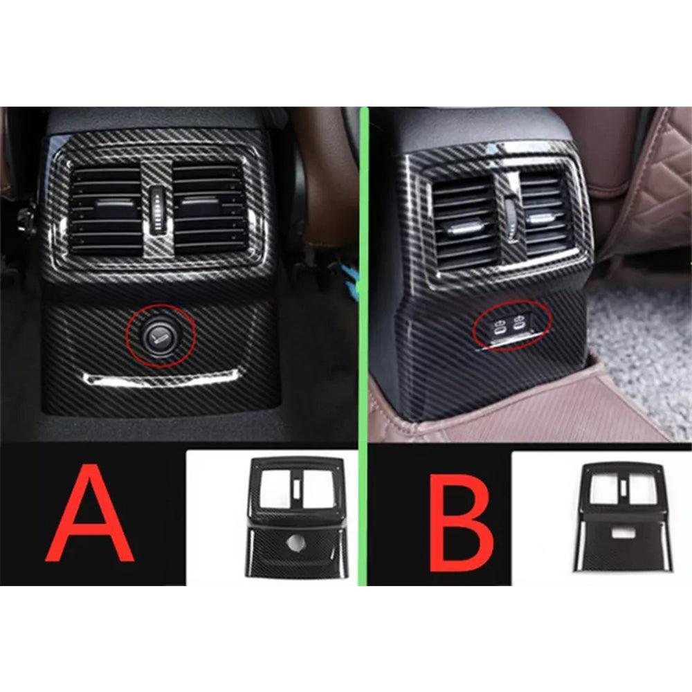 ABS Carbon Fiber pattern Rear Air Vent Outlet Cover Trim for BMW X1 F48 (2016-2022) & X2 F47 (2018-2022) - Stylish Interior Upgrade-autoydsstore