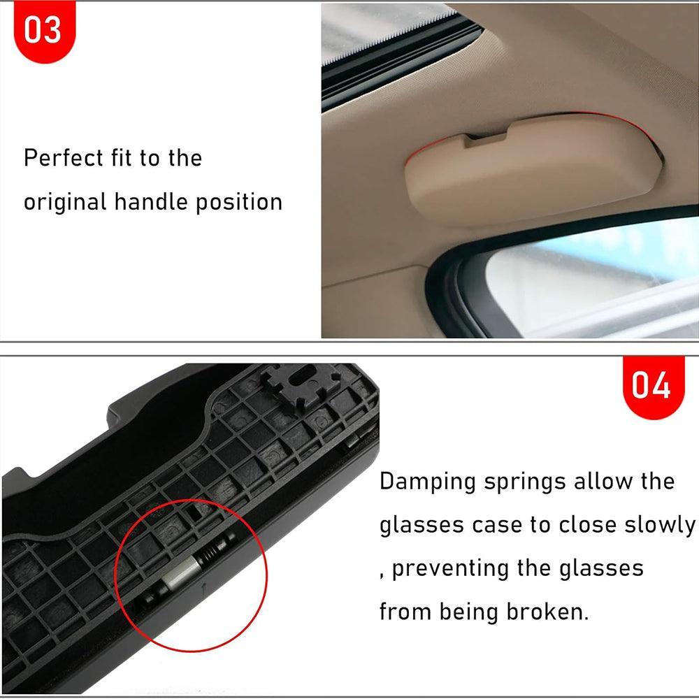 Sunglasses Holder for BMW 1 3 5 6 7 X3 X5 X7 Series. Driver Side Overhead Glasses Case Storage Box Replacement (Fits: F30 F31 F80 F34 F10 F11 F25 G20 G30 G31 G32 G11 G12 G01 G05 G07)-autoydsstore