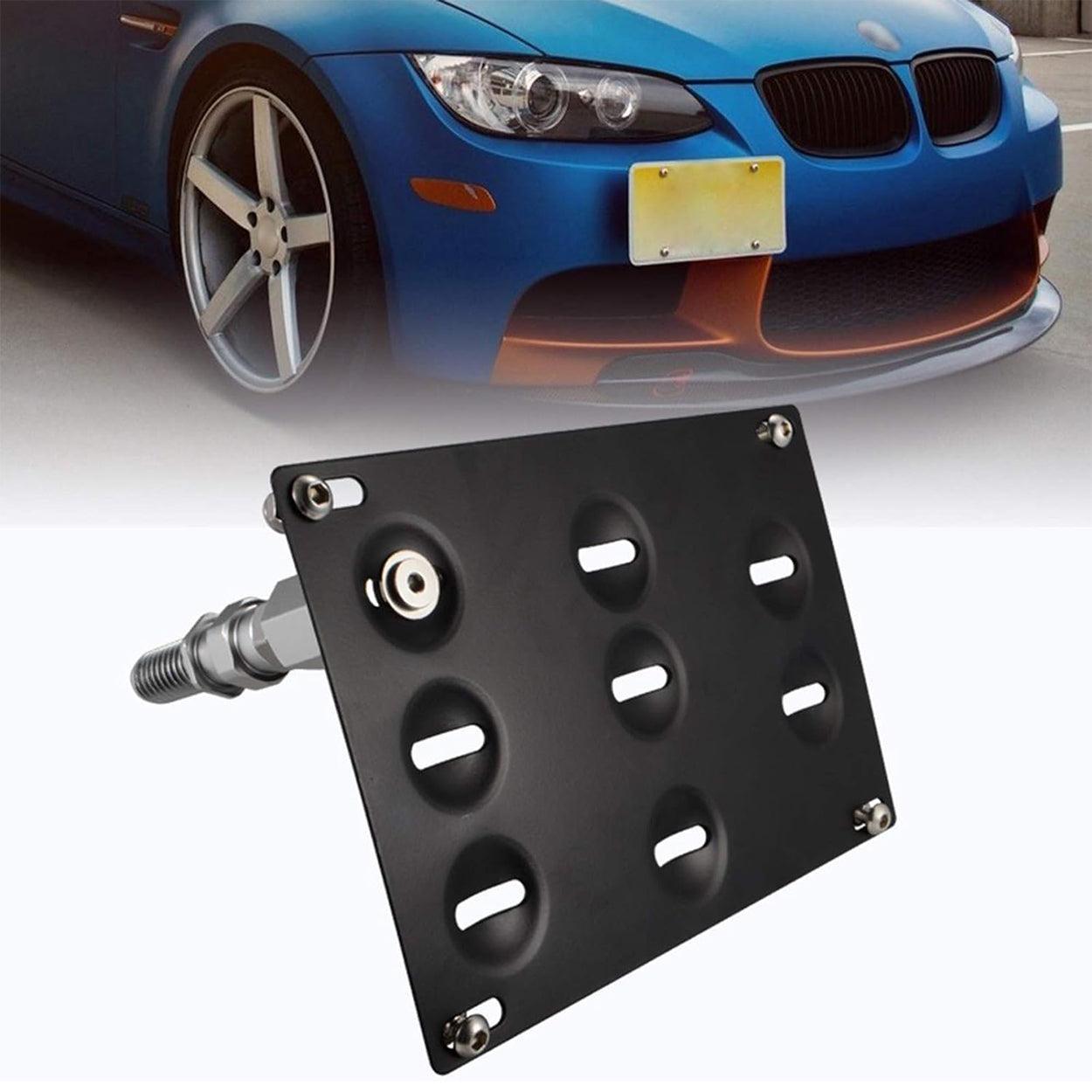 Front Bumper Tow Hook Adapter License Plate Mounting Bracket for BMW (E39 E46 E90 E91 E92 E93 E70 E71 F10 F30 G30 X1 X3 X4 X5 X6)-autoydsstore