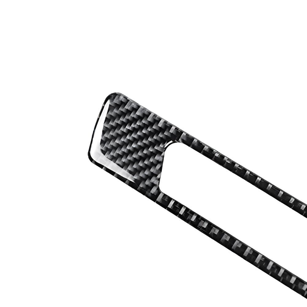 YDSSTORE  Real Premium Carbon Fiber Car Co-Pilot Cup Holder Cover Interior Trim Kit Compatible with BMW 3 Series E90 E92 E93 328i 330i 335i 2006-2012 Accessories Black 3PCS-autoydsstore