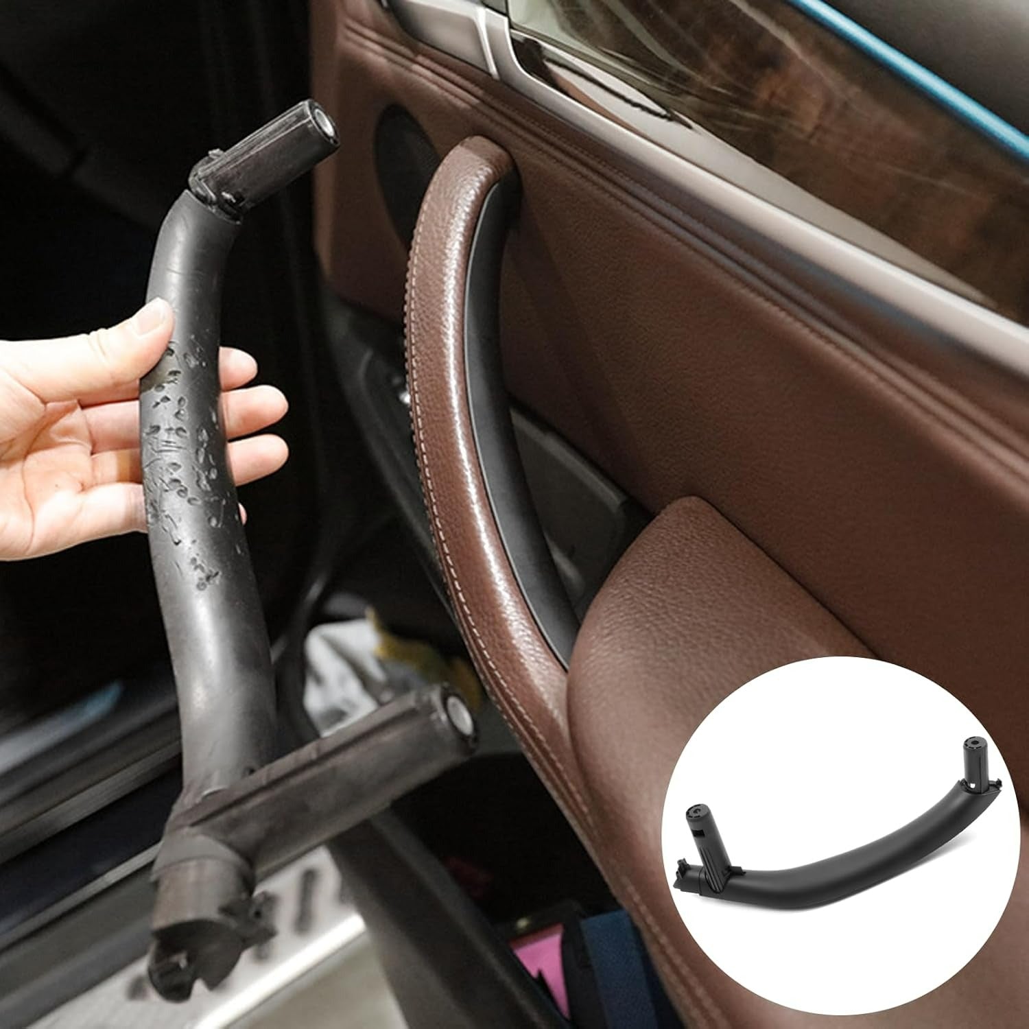 YDSSTORE BMW X5 X6 Door Pull Handle Replacement. Fits BMW X5 2014-2018 F15/F85 and X6 2015-2018 F16/F86. Passenger Side Right Front. Right Rear. and Left Rear Armrest Handle Grab Cover-autoydsstore