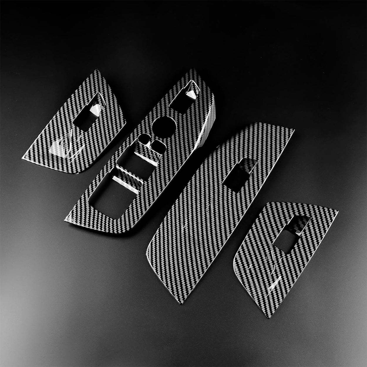 YDSSTORE  For BMW X3 X4 G01 G02 (2018-2023) Door Window Button Cover – ABS Plastic with Carbon Fiber. Matte Black. and Chrome Finish-autoydsstore