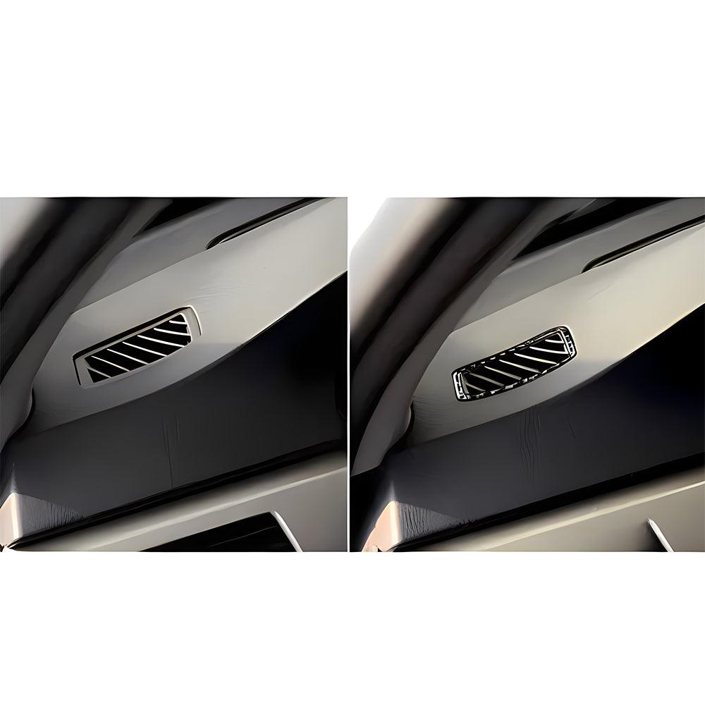 YDSSTORE  Real Premium Carbon Fiber Car Dashboard Sides Air Vent Outlet Frame Cover Interior Trim Compatible with BMW E90 E92 E93 325i/xi 328i/xi 330i/xi 335d/i/xi/is M3 2006-2013 Accessories Black-autoydsstore