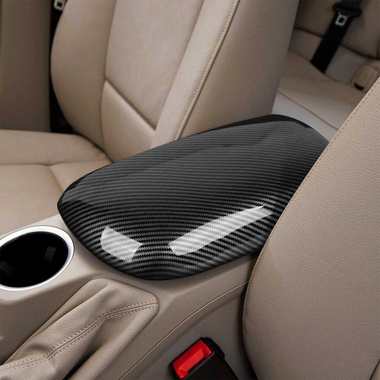 for BMW X1 E84 2010-2015 Carbon Fiber Color Car Interior Center Armrest Box Cover Console Box Storage Box Panel Protective Cover (X1 E84 2010-2015)-autoydsstore