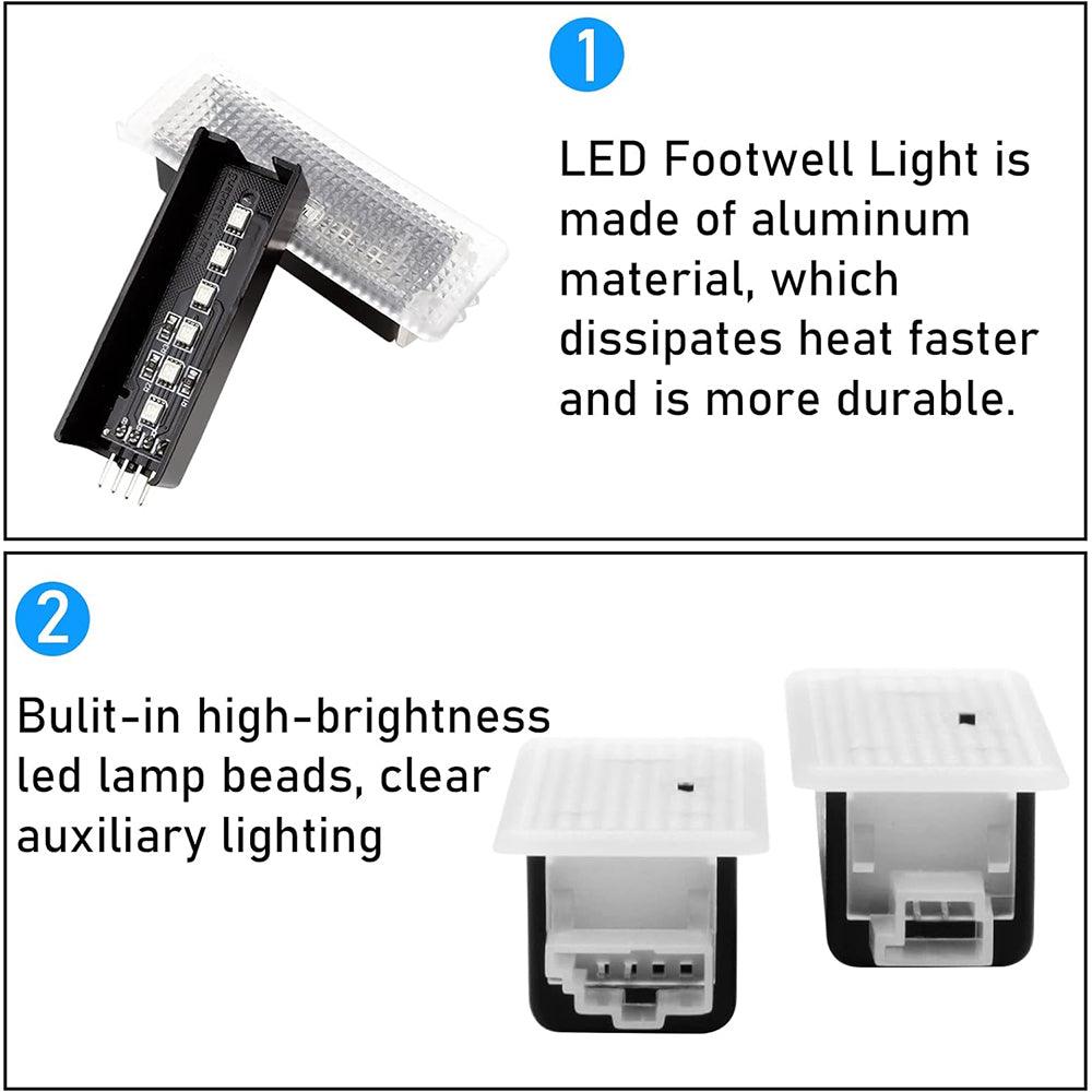 Compatible with BMW LED Footwell Ambient Light for 1 Series F20. 2 Series F22. 3 Series F30. 4 Series F32. 5 Series F10. 7 Series F01. X3 F25. X4 F26 | Under Dash LED Atmosphere Lighting for Interior-autoydsstore