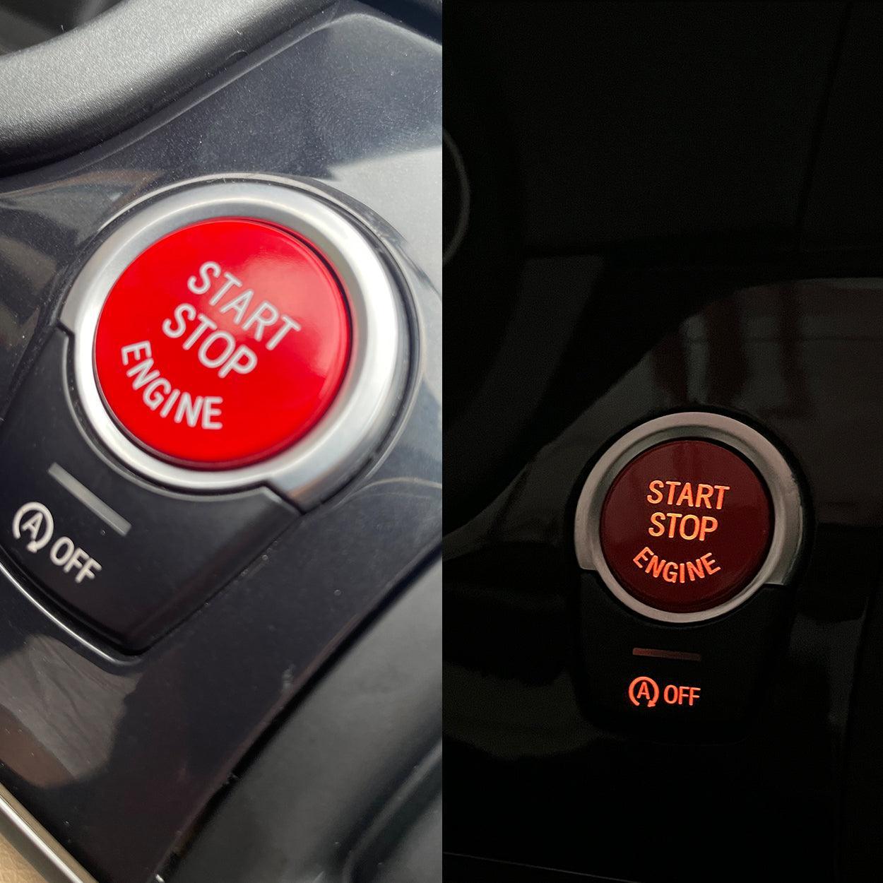 Sports Red Start Stop Engine Switch Button Compatible with BMW.Power Ignition Start Stop Button Replacement(Compatible with BMW 1 2 3 4 5 6 7 X1 X3 X4 X5 X6/F30 F10 F01 F15 G01 G30 G31 G11 G12)-autoydsstore
