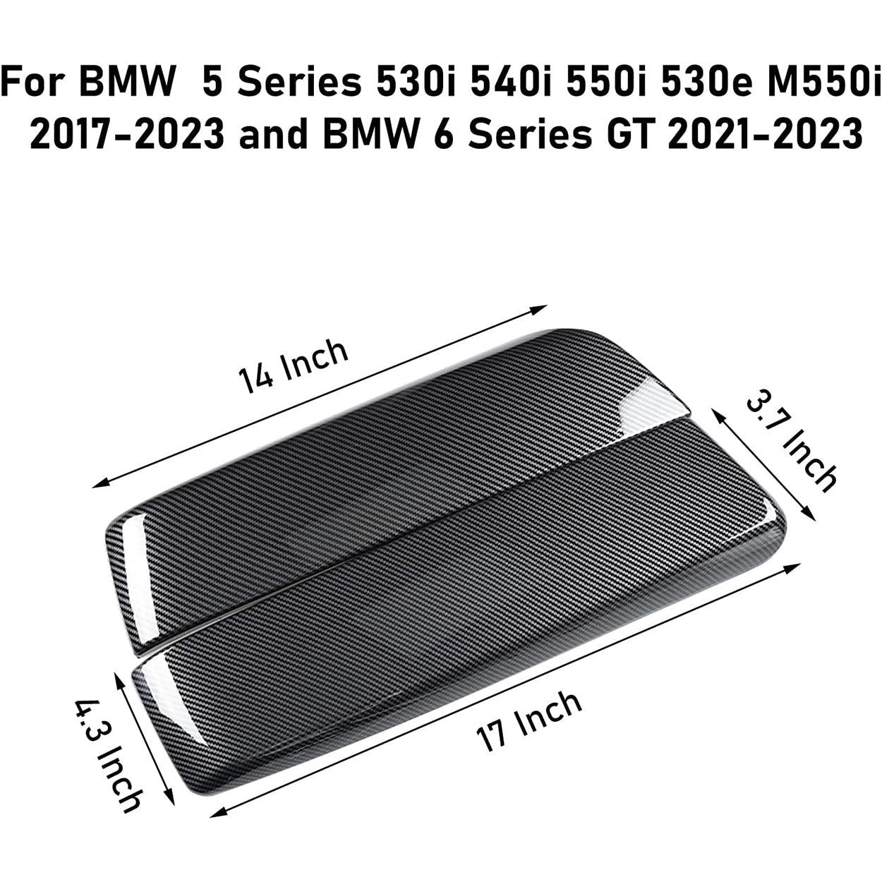 YDSSTORE Compatible with BMW Center Console Cover. for 2017-2023 BMW 5 Series Center Armrest Box Cover. 2021-2023 BMW 6 Series GT Carbon Fiber Armrest Cover-autoydsstore