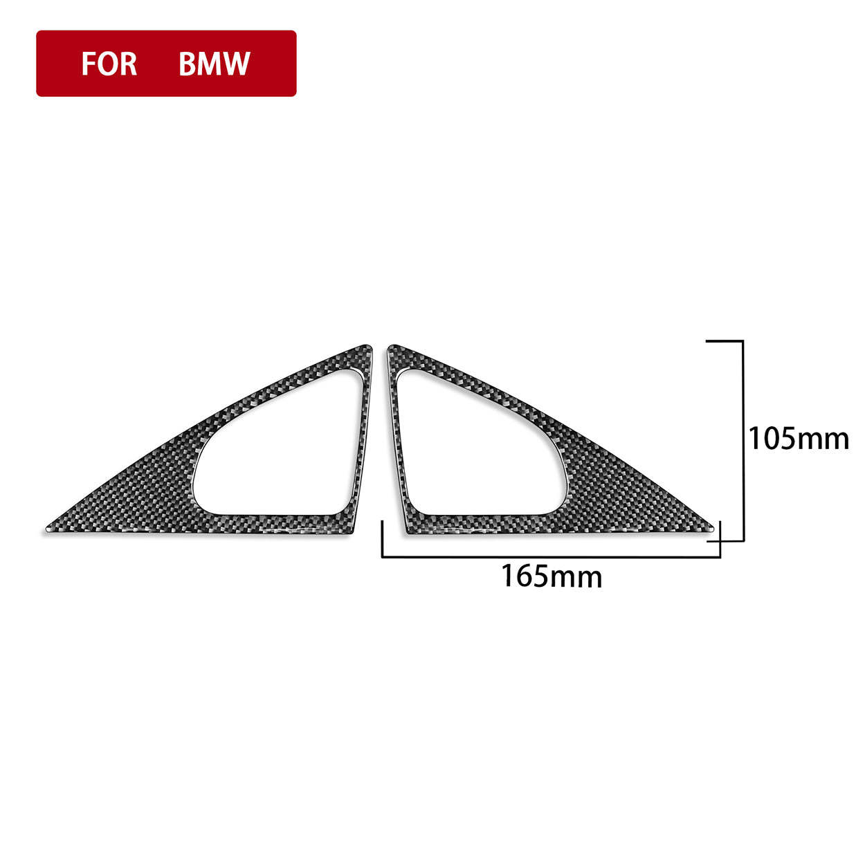 YDSSTORE Carbon Fiber  Inner Door Panel Loudspeaker Horn Speaker Frame Decoration Sticker (2pcs) | Interior Trim Accessories for BMW X1 E84 (2013-2015)-autoydsstore