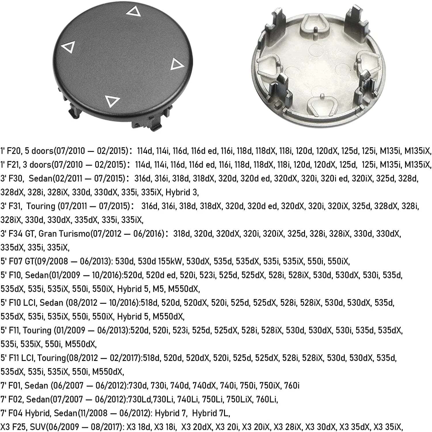 For BMW iDrive Auto Parts Button Covers | 1PCS | YDSSTORE