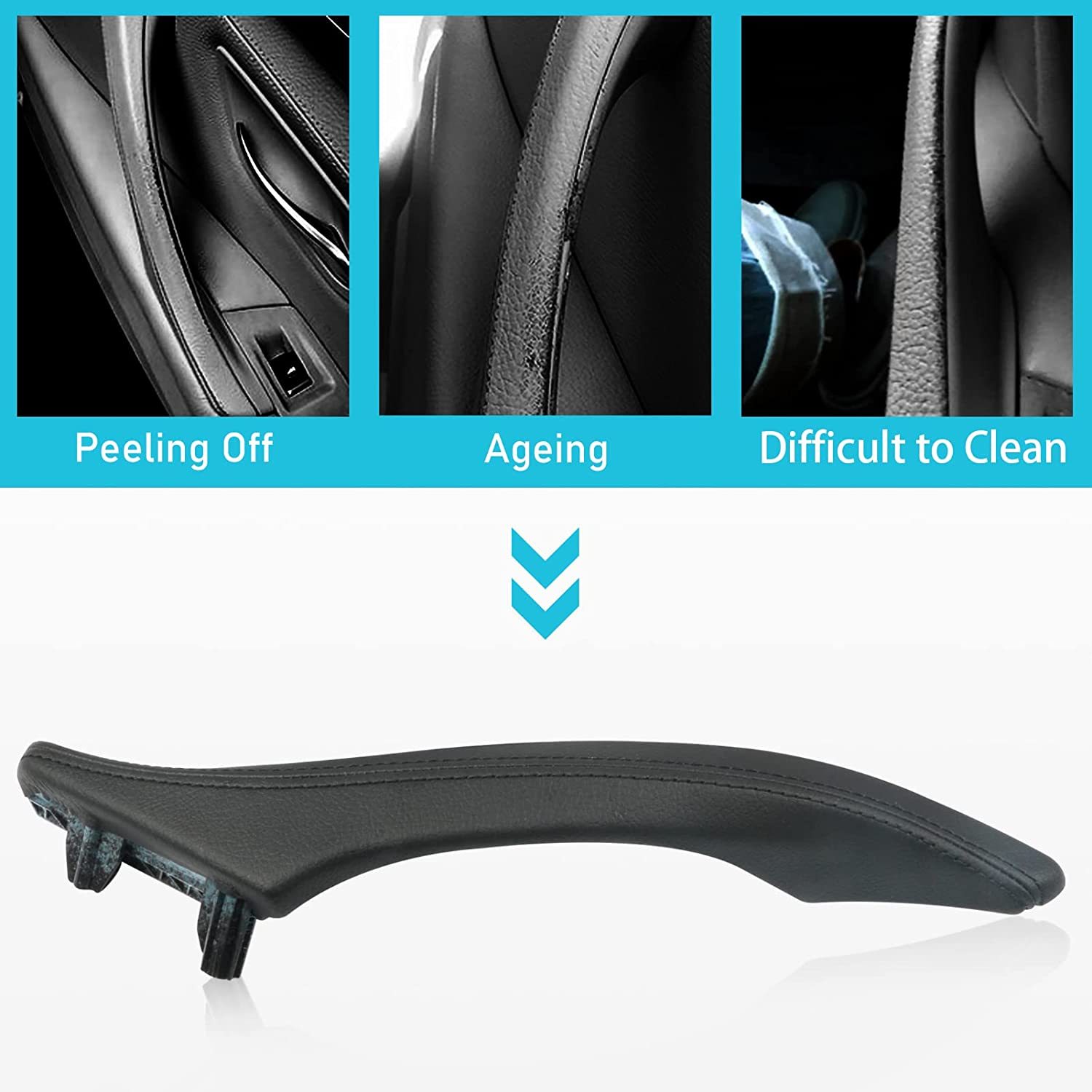 Upgraded For BMW 5 Series Car Door Handle Outer Cover-F10/F11 | Black | YDSSTORE