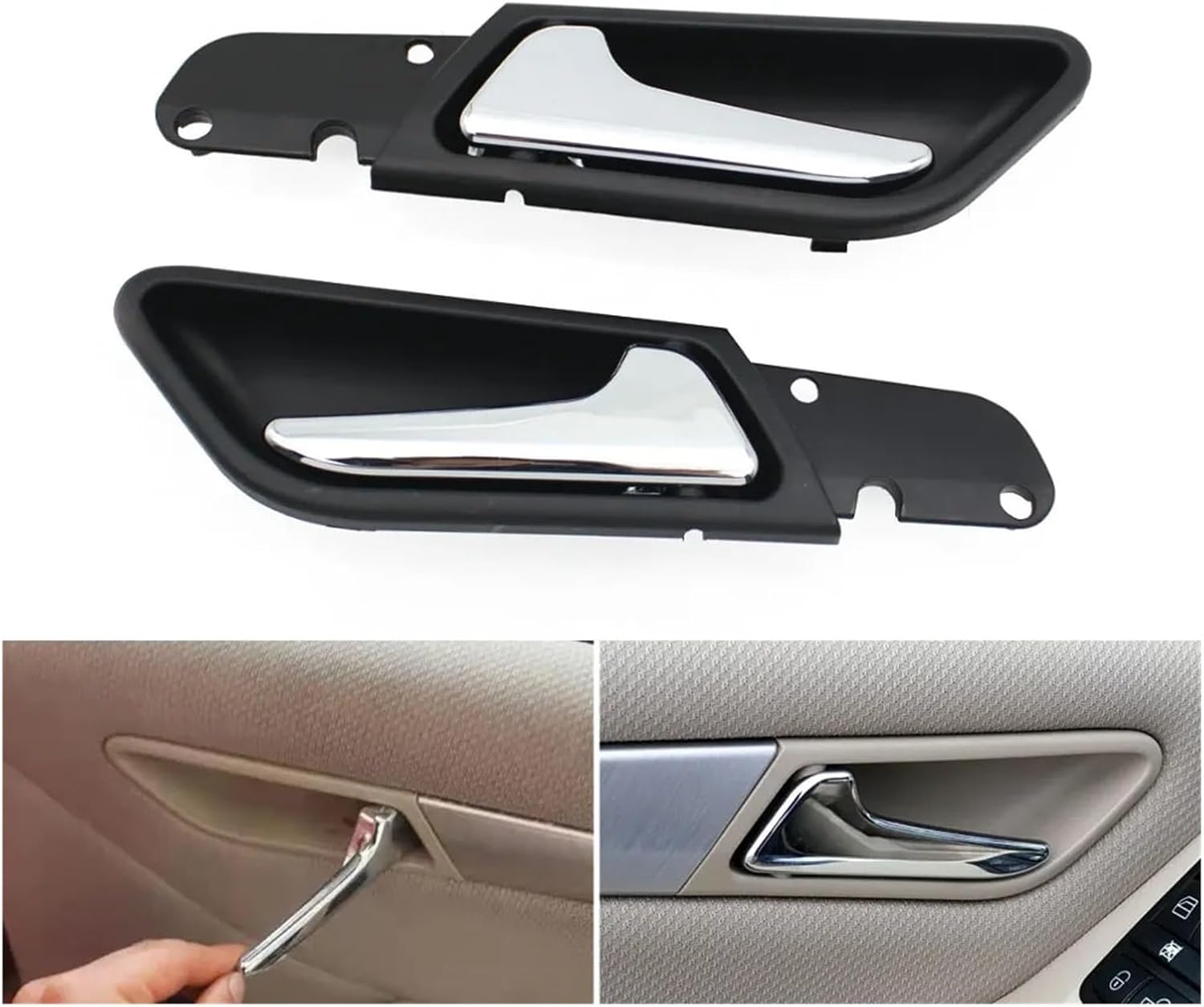 Interior Car Left Right Opening Door Pull Handle Assembly Compatible with Mercedes Benz A B Class W169 W245 A160 A180 B200 B260 A1697600961 (Color : Beige Left)