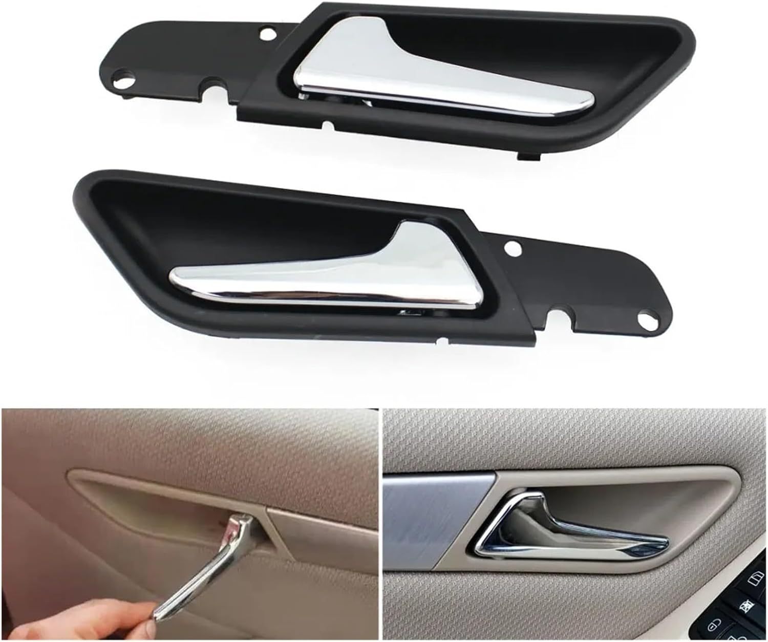 Interior Car Left Right Opening Door Pull Handle Assembly Compatible with Mercedes Benz A B Class W169 W245 A160 A180 B200 B260 A1697600961 (Color : Beige Left)