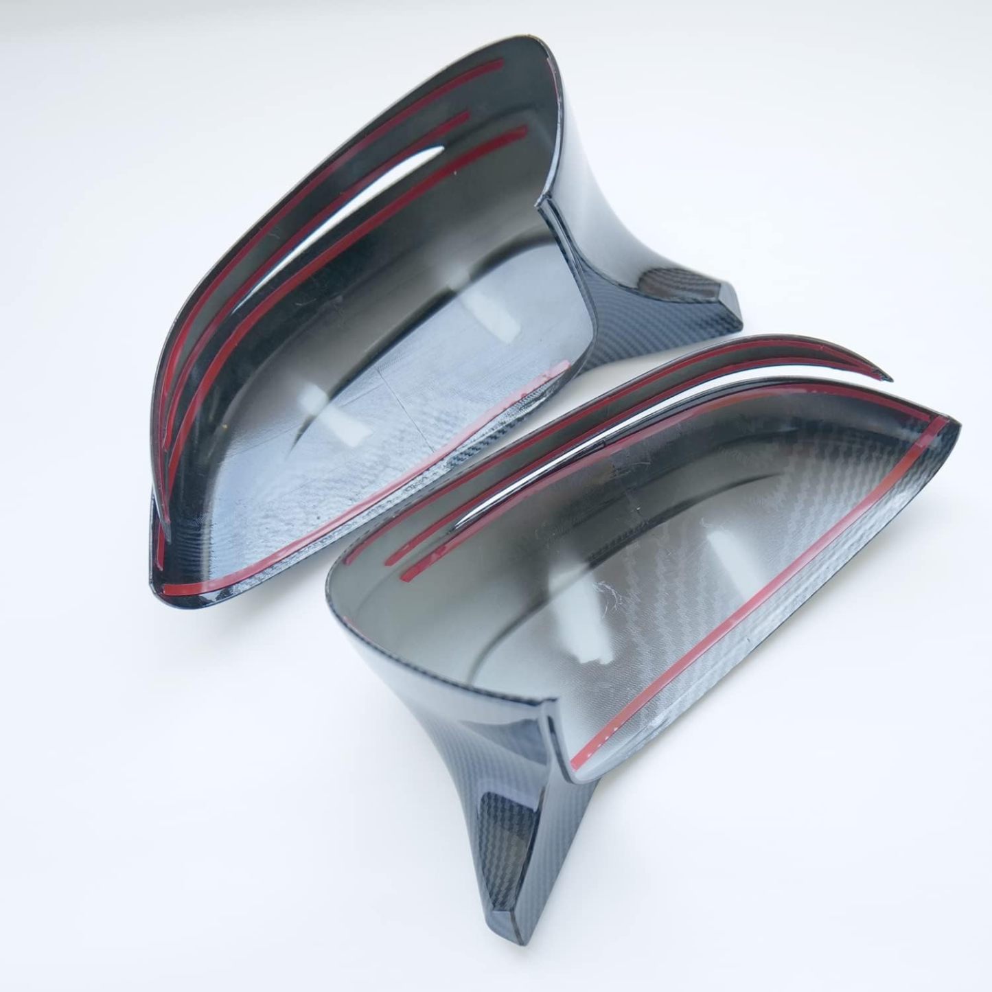 New 2pcs Demon Horn Exterior Door Mirror Cover Cap Trim fit for BMW 3 4 5 6 7 8 Series 320i 330i 330e 530i 530e 540i 2019 2020 2021 2022 2023|YDSSTORE