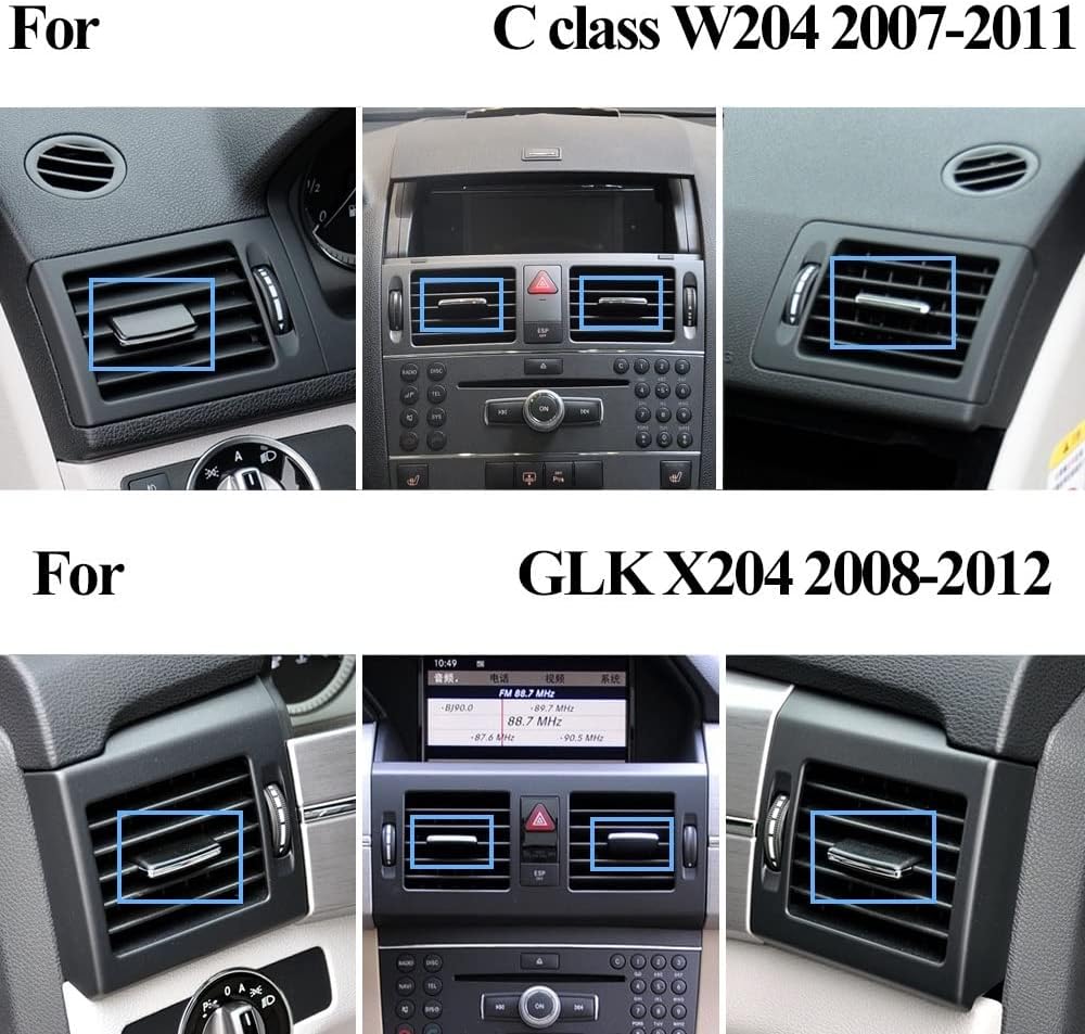 AC Vent Sliding Tab Clip Repair Kit – Compatible with Mercedes-Benz W204 C180/C200/C260 & GLK300/GLK260