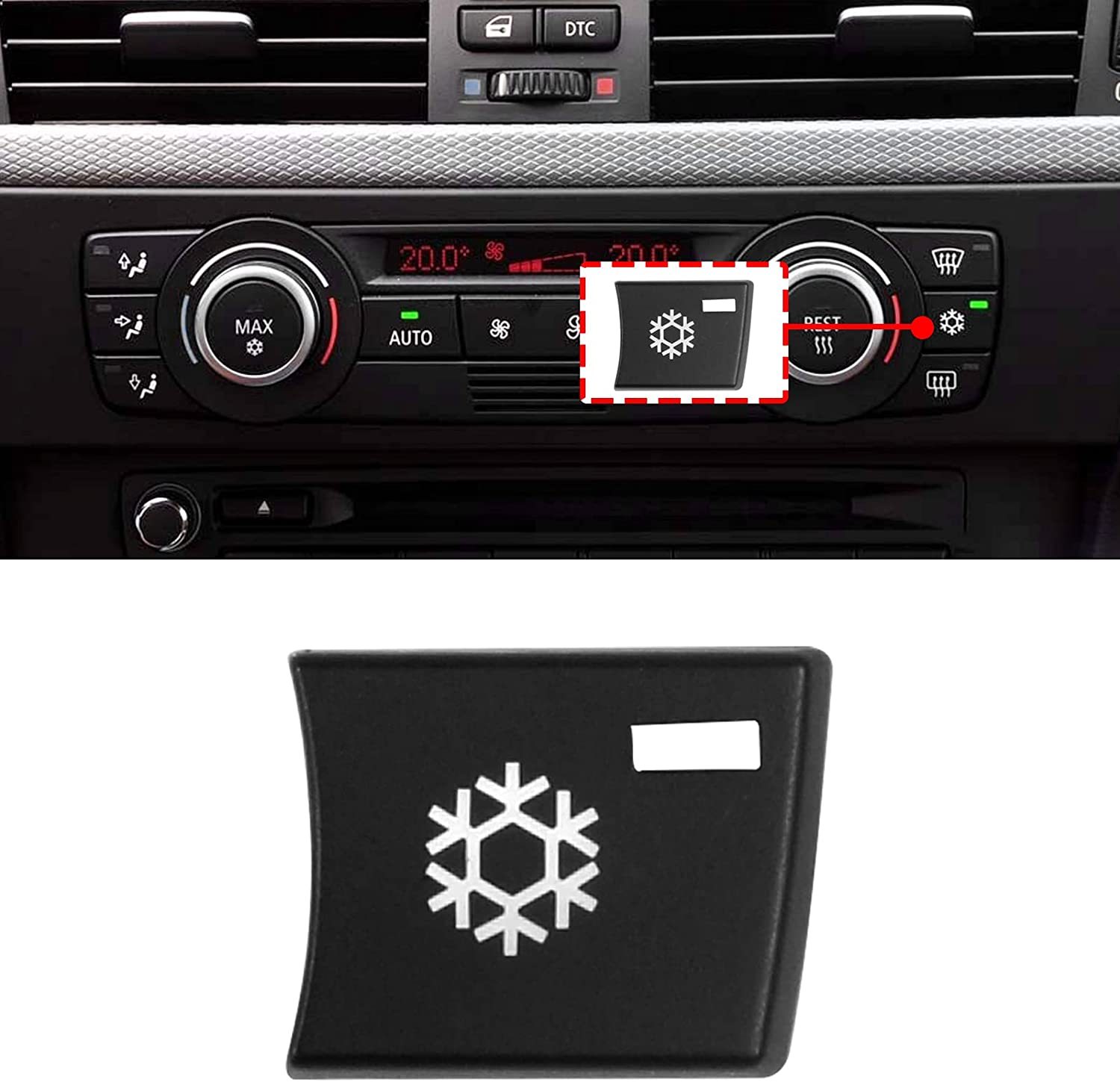 Modified For BMW 1'/3'/X1/X3/X4 Snowflake Button Covers | YDSSTORE