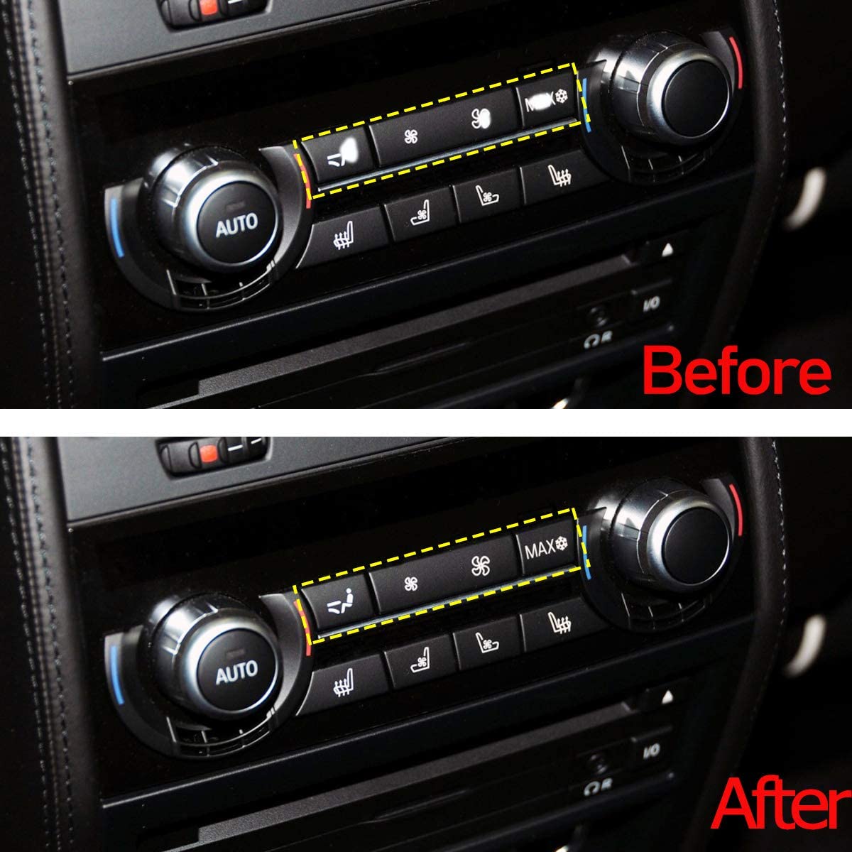Upgraded for BMW 5'/6'/7/X5/X6 A/C Climate Control Button Covers-3PCS | Rear | YDSSTORE
