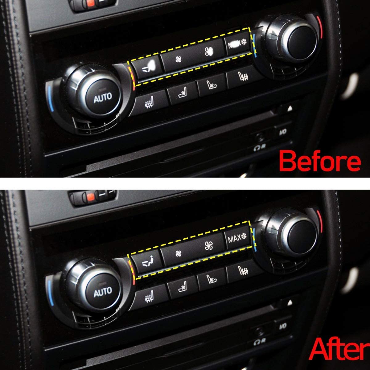 Upgraded for BMW 5'/6'/7/X5/X6 A/C Climate Control Button Covers-3PCS | Rear | YDSSTORE