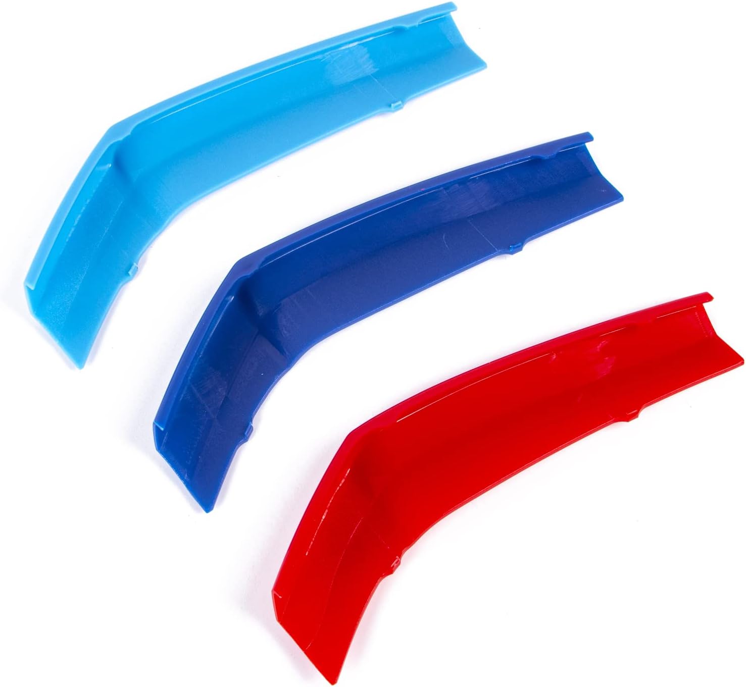 YDSSTORE M-Colored Tri Grille Insert Trim Strips for BMW 6 Series F12 F13 (2016-2018) | Compatible with 9-Beam Front Kidney Grilles for 640i 650i Coupe/Convertible/Gran Coupe-autoydsstore