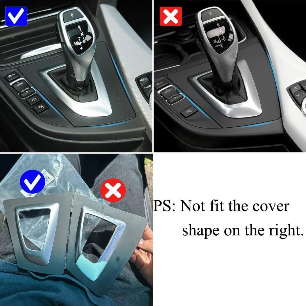 YDSSTORE Compatible with BMW 3 4 Series Black Gear Shift Frame Cover. Control Gear Box Shift Knob Panel Trim Replacement for BMW F30 F31 F34 F35 F32 F33 F36 51169234131-autoydsstore