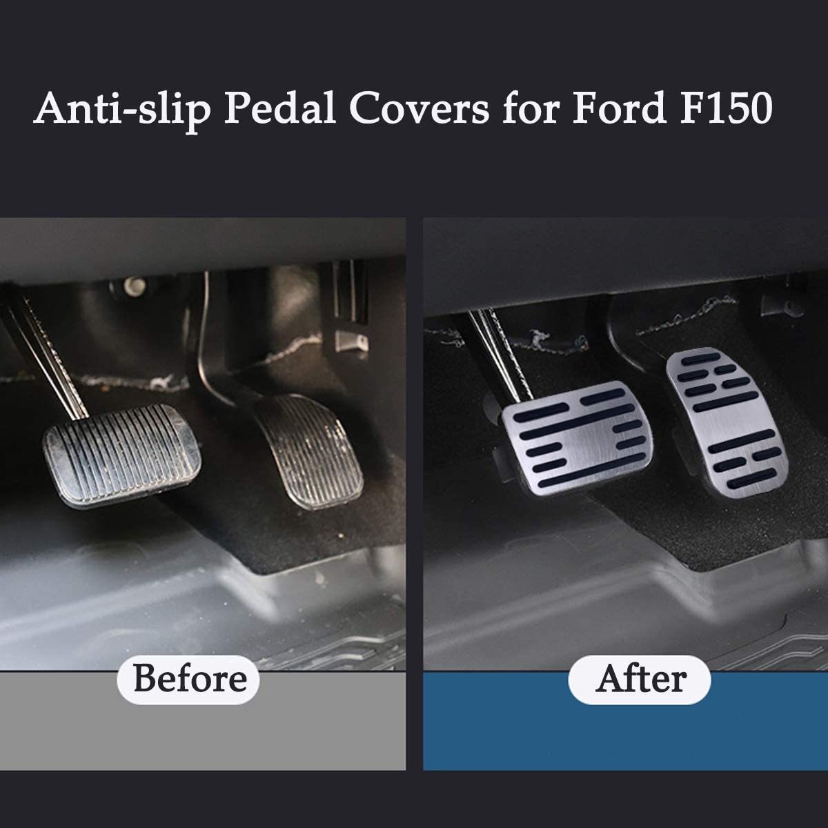For Ford Gas Pedal and Brake Pedal Covers F150 2019-2020 2pcs |YDSSTORE