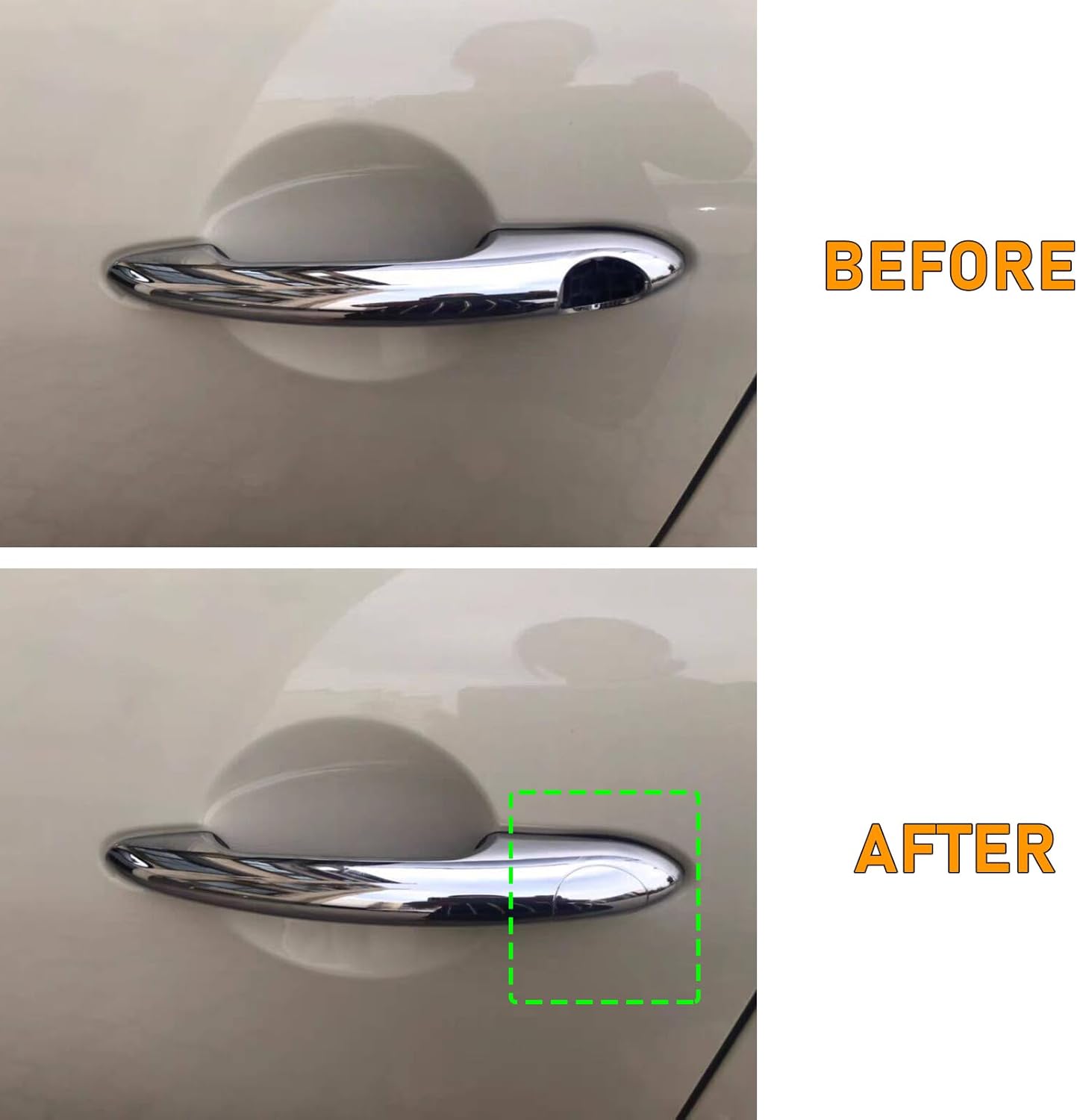 Mini Cooper F55/56 Door Lock Cover Cap for Driver Side Exterior Door Handle.Silver.1PC| YDSSTORE