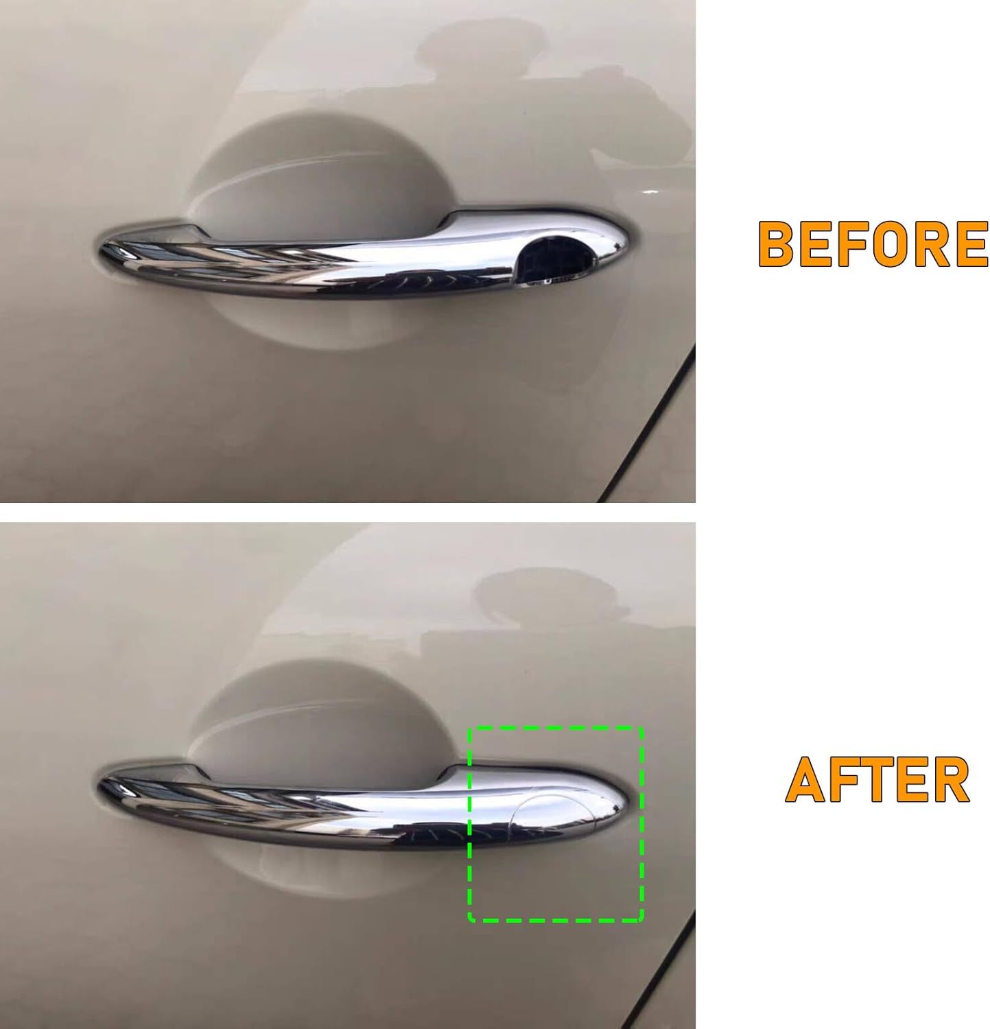 Mini Cooper F55/56 Door Lock Cover Cap for Driver Side Exterior Door Handle.Silver.1PC| YDSSTORE