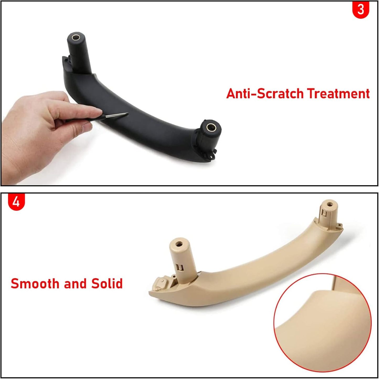 YDSSTORE  Compatible with BMW X3 F25/X4 F26 Door Handle. Upgraded Inner Door Pull Handle Replacement for X3 2010-2016. X4 2014-2017-autoydsstore