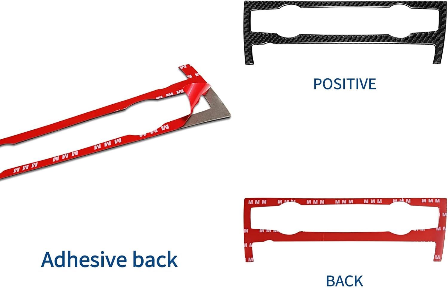 YDSSTORE Carbon Fiber Center Console Air Conditioning Button Knob Panel Cover Trim for BMW X5 X6 E70 E71 (2008-2013) – 2pc Black B | Premium Auto Interior Accessories-autoydsstore