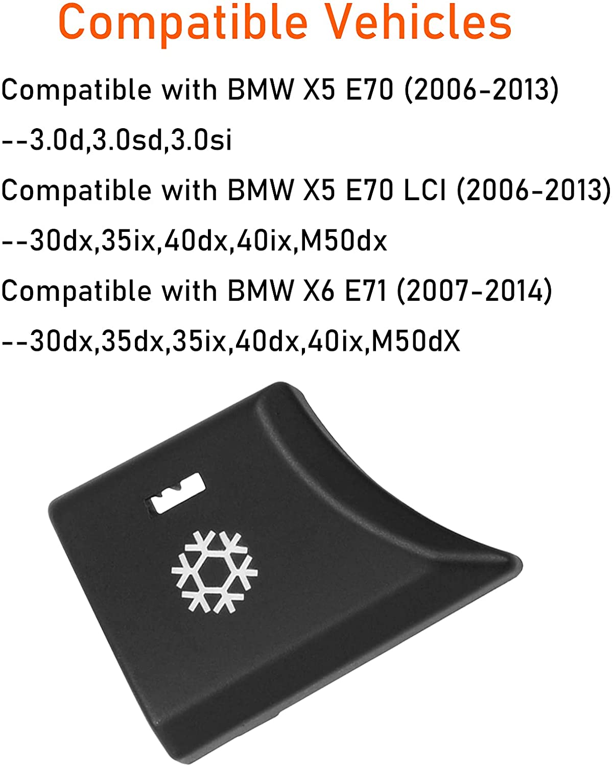Upgraded For BMW X5/X6 Air Recirculation Button/Snowflake Button Covers | YDSSTORE