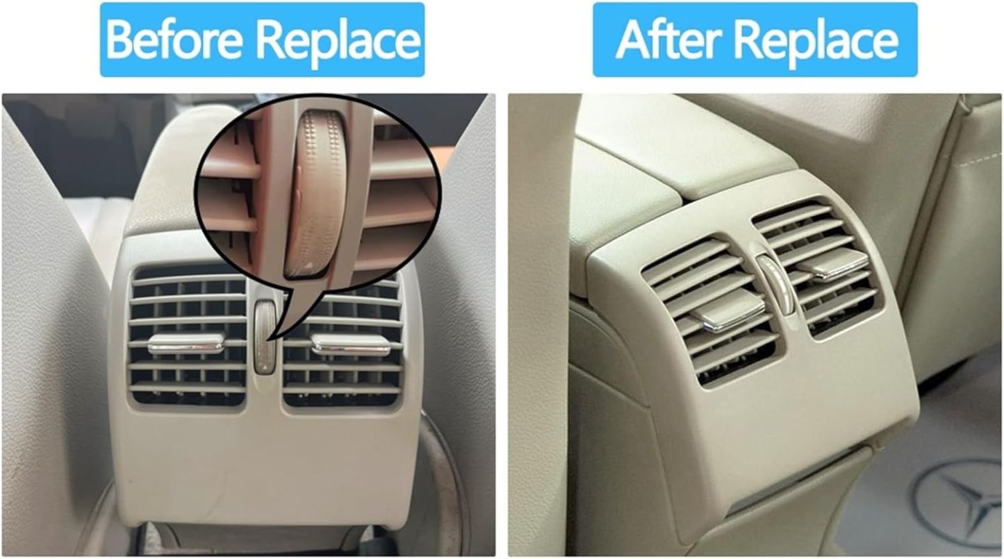 Auto Achter Airconditioning Air Vent Base Roller AC Vent Rolling Wheel Fit for Mercedes Benz CE GLK Klasse W204 W212 W207 X204 2007-2016 20483043549116 Clips voor ventilatierooster