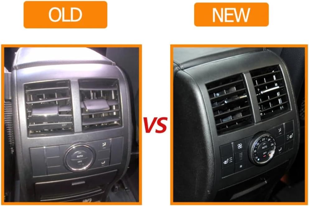 Car Interior Rear Air Conditioner Ac Vent Grille Outlet Assembly for Mercedes BENZ W164 ML GL 300 350 450 500 1648300454.Grey