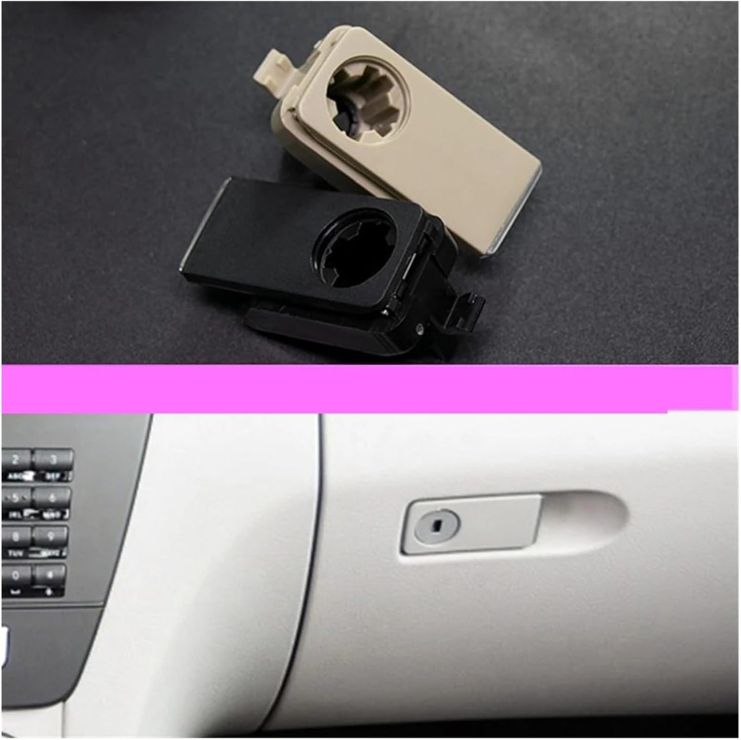 Car Glove Box Switch Handle Storage Box Handle Glove Box 2046800001 Fit for Mercedes Fit for Benz W204 W212 X204 2008-2014|