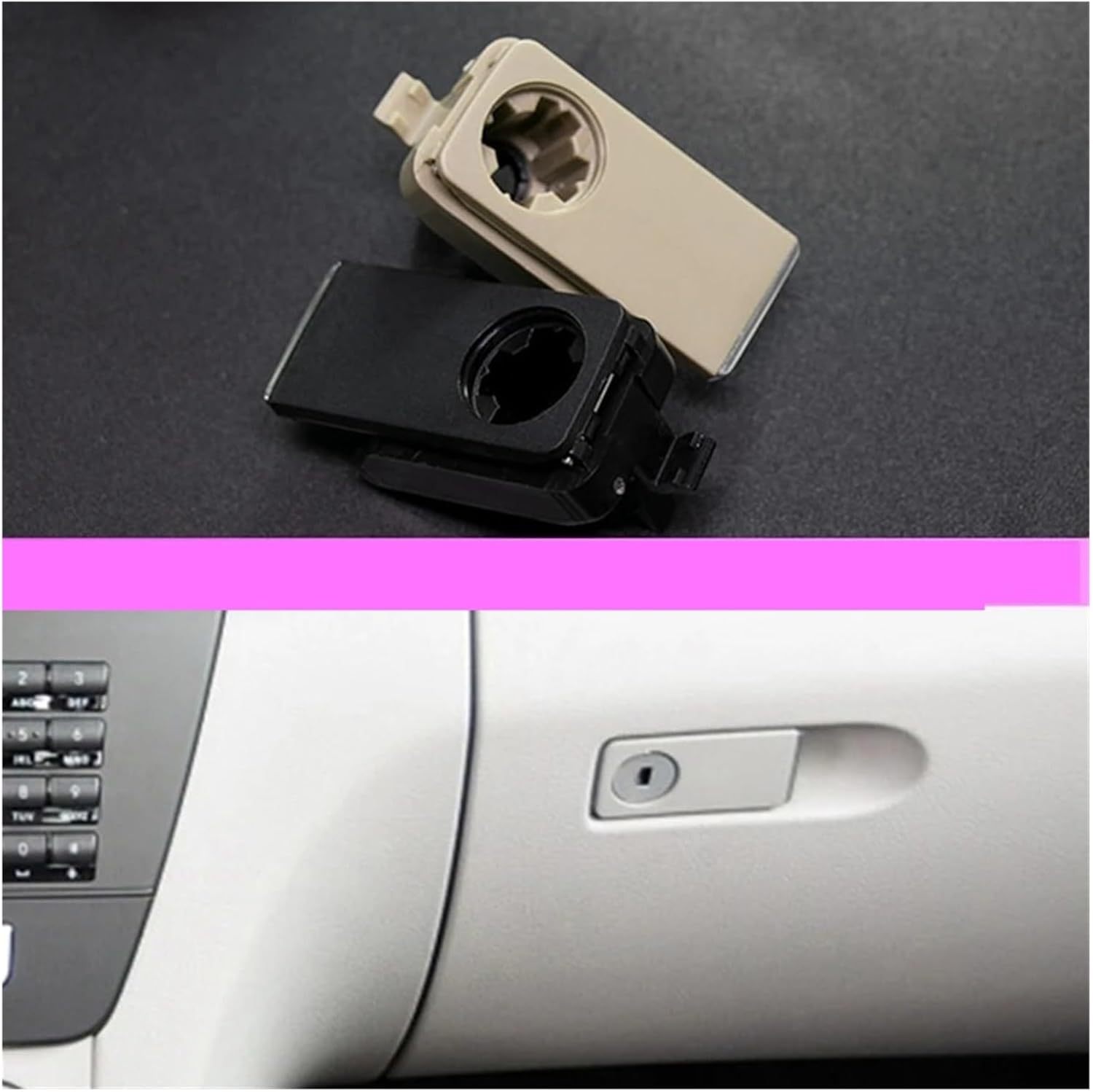 Car Glove Box Switch Handle Storage Box Handle Glove Box 2046800001 Fit for Mercedes Fit for Benz W204 W212 X204 2008-2014|