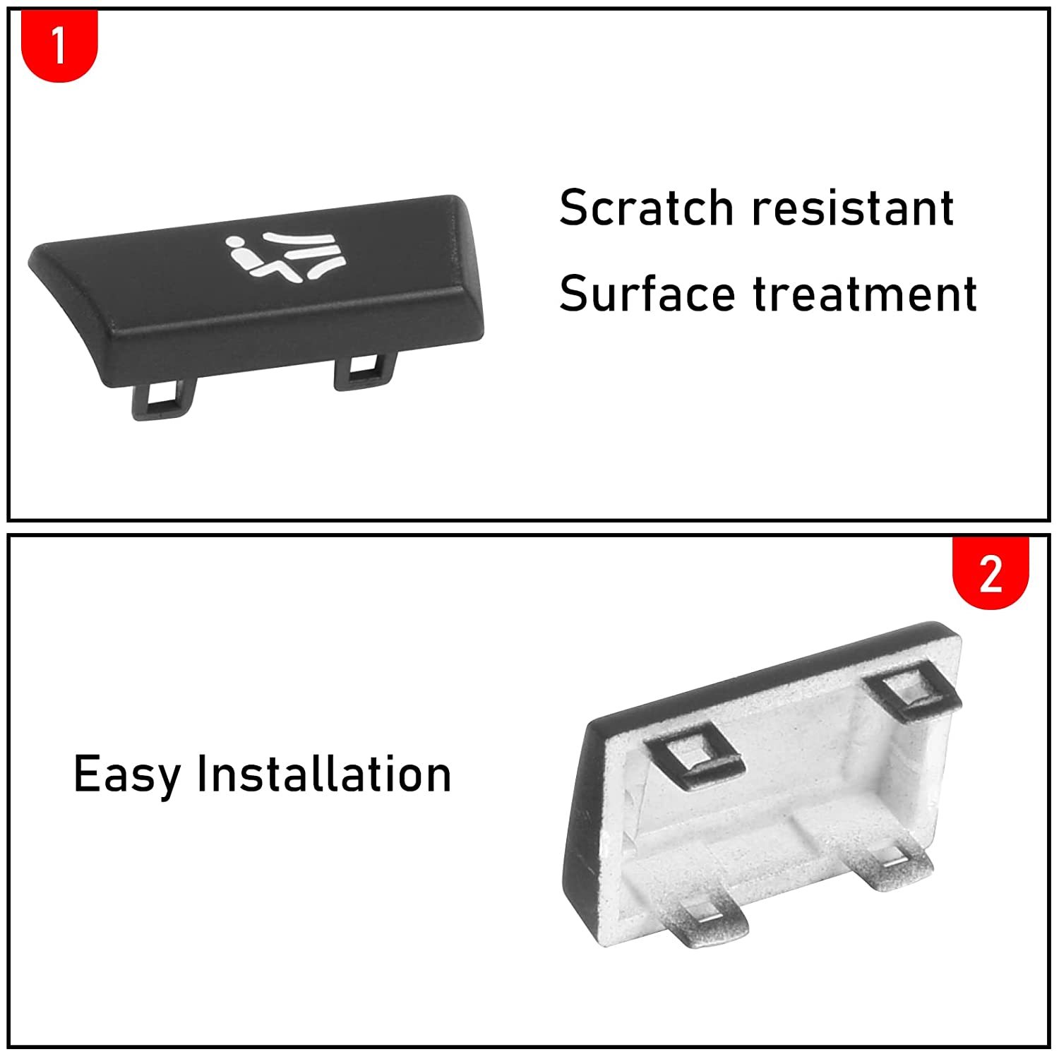 For BMW 5'/6'/7'/X5/X6 Climate Control Button Covers 12PCS | YDSSTORE