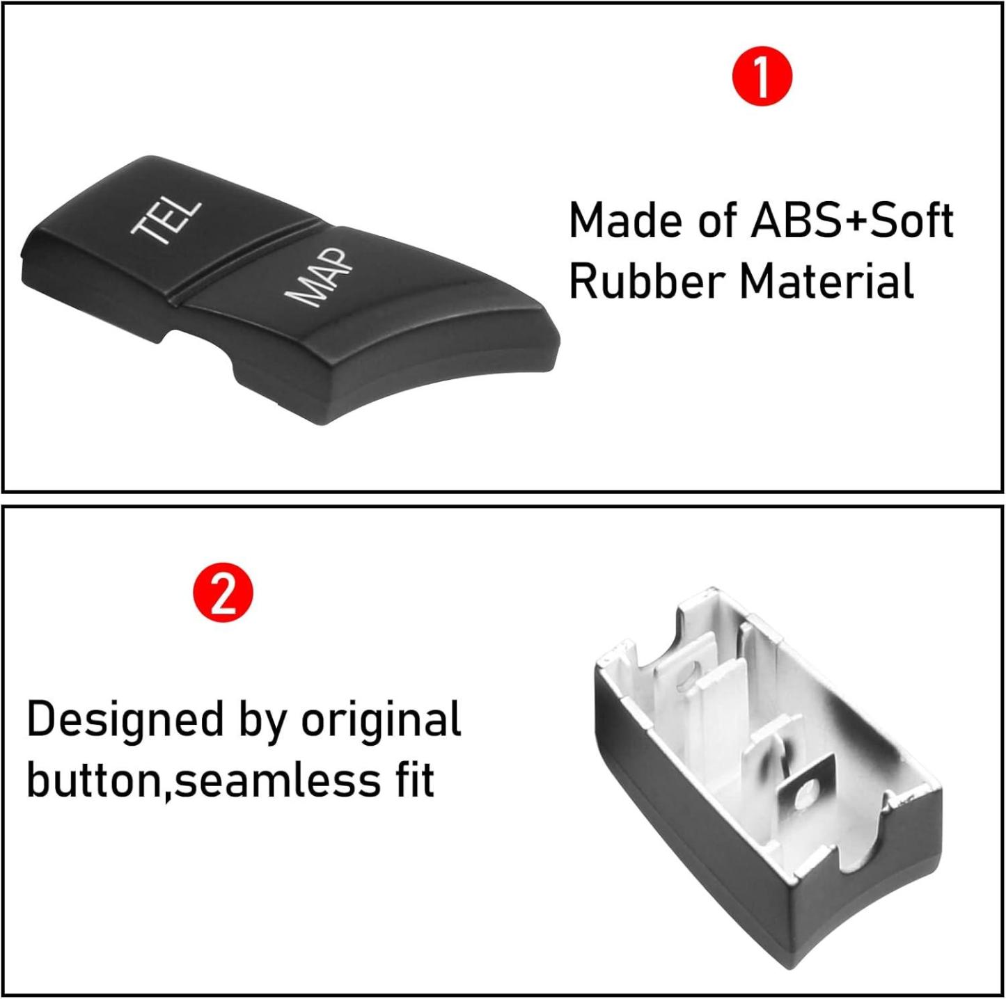 BMW iDrive Multimedia Control Button Replacement Kit (7PCS Set) – Compatible with BMW 1 Series E81 E82 E88. 3 Series E90 E92 E93. 5 Series E60 E61. 6 Series E63 E64. X1 E84. X5 E70. X6 E71-autoydsstore