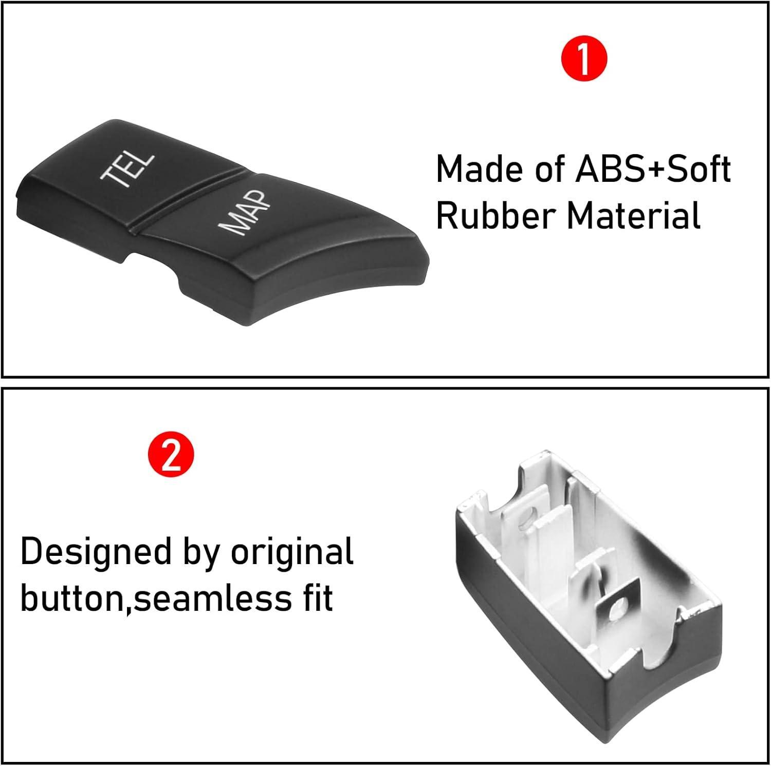 BMW iDrive Multimedia Control Button Replacement Kit (7PCS Set) – Compatible with BMW 1 Series E81 E82 E88. 3 Series E90 E92 E93. 5 Series E60 E61. 6 Series E63 E64. X1 E84. X5 E70. X6 E71-autoydsstore