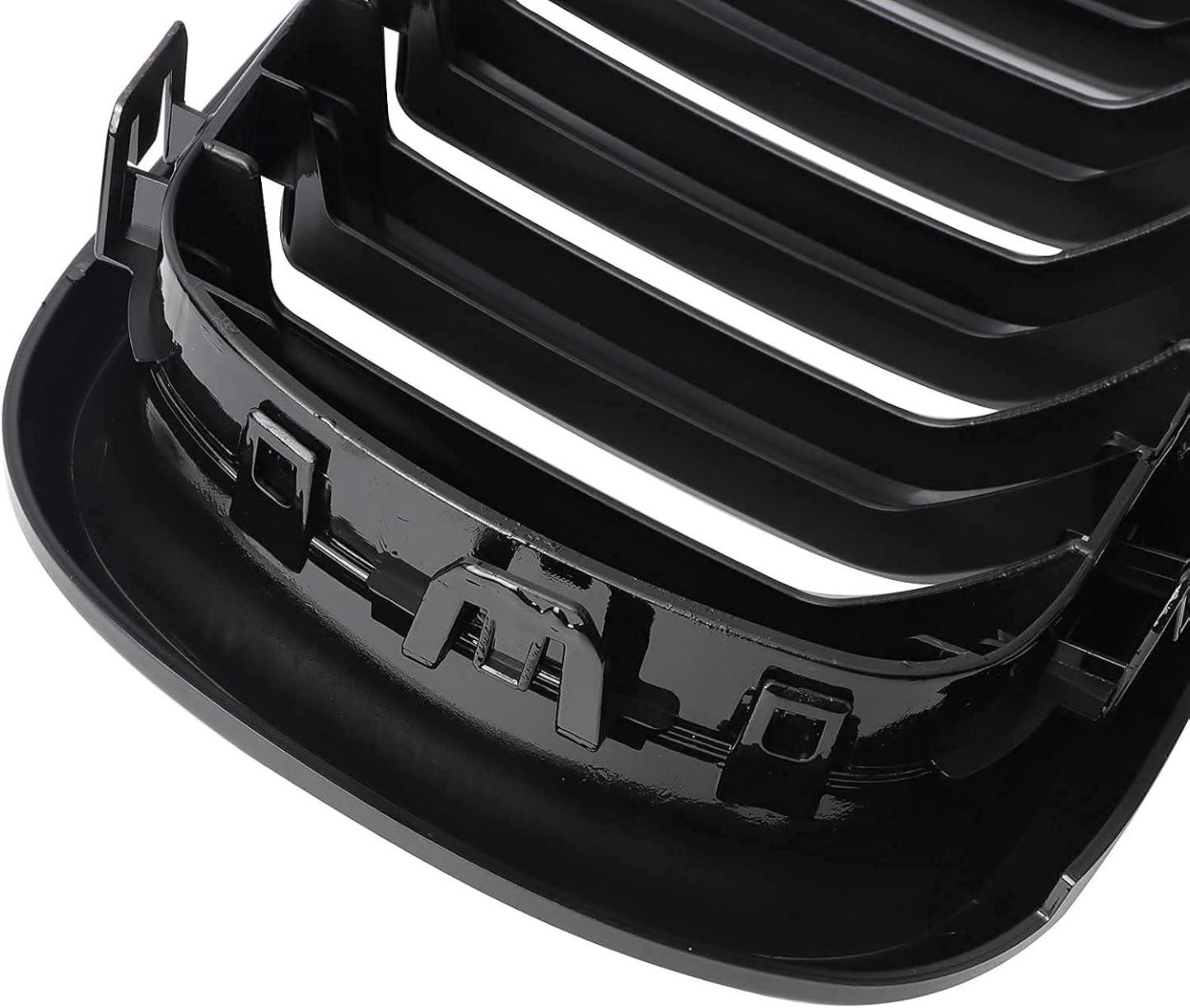 YDSSTORE X5 F15 Grille .Gloss Black Kidney Grille Fit 2014-2018 X5 F15 X6 F16 X5M F85 X6M F86 Dual Slat Double Line-autoydsstore