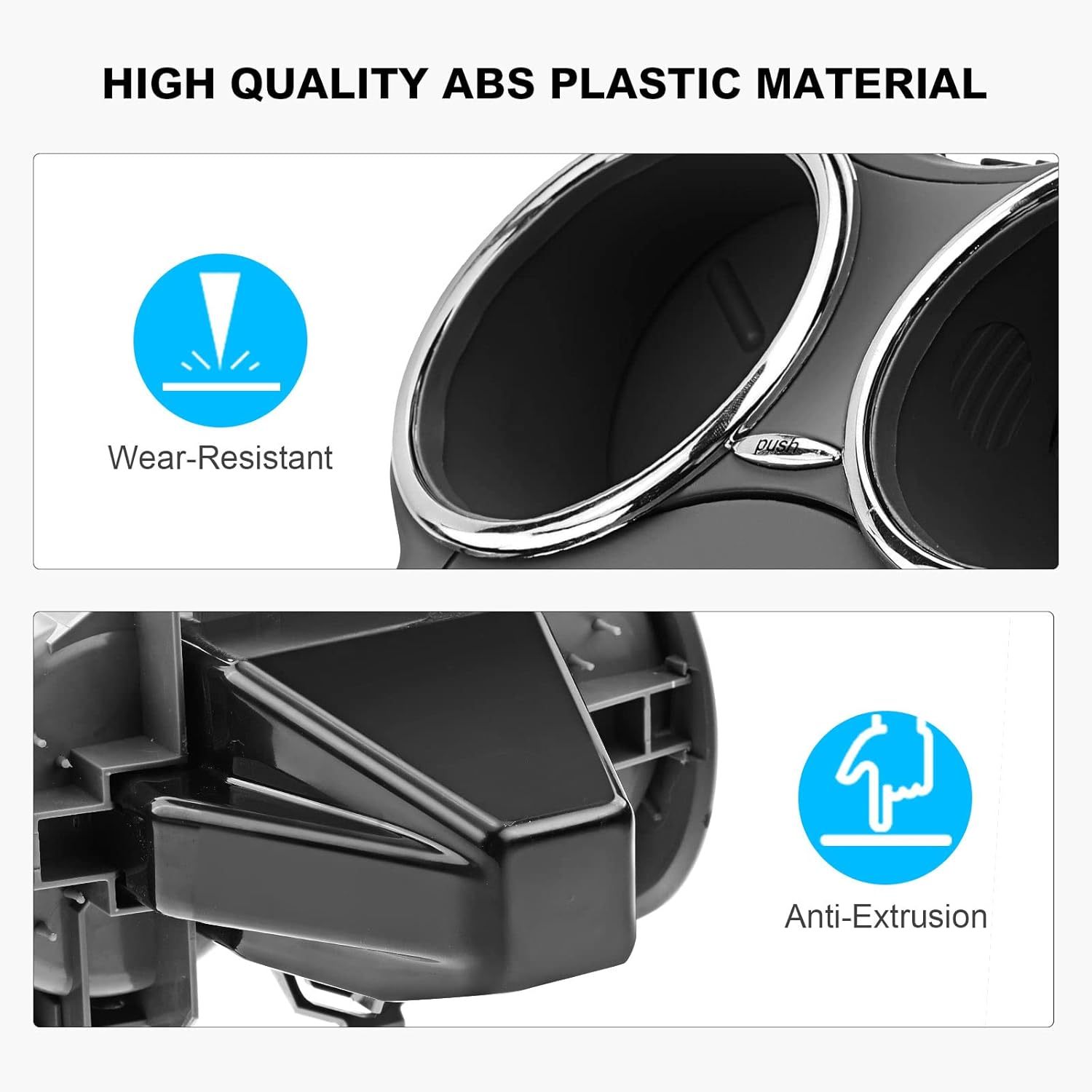 Dual Cup Holder Compatible with Mercedes-Benz W219 Series CLS500 2006-2011 CLS55 AMG 2006 CLS550 CLS63 AMG 2007-2011