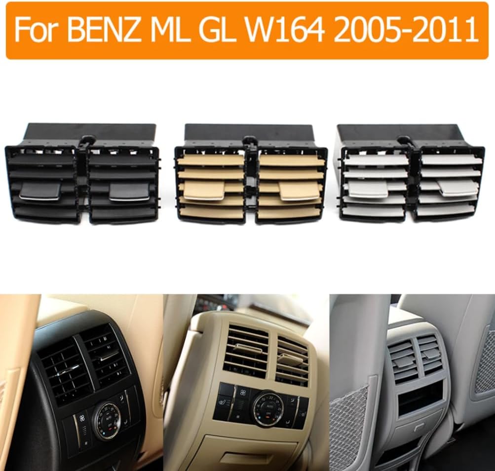 Car Interior Rear Air Conditioner Ac Vent Grille Outlet Assembly for Mercedes BENZ W164 ML GL 300 350 450 500 1648300454.Grey