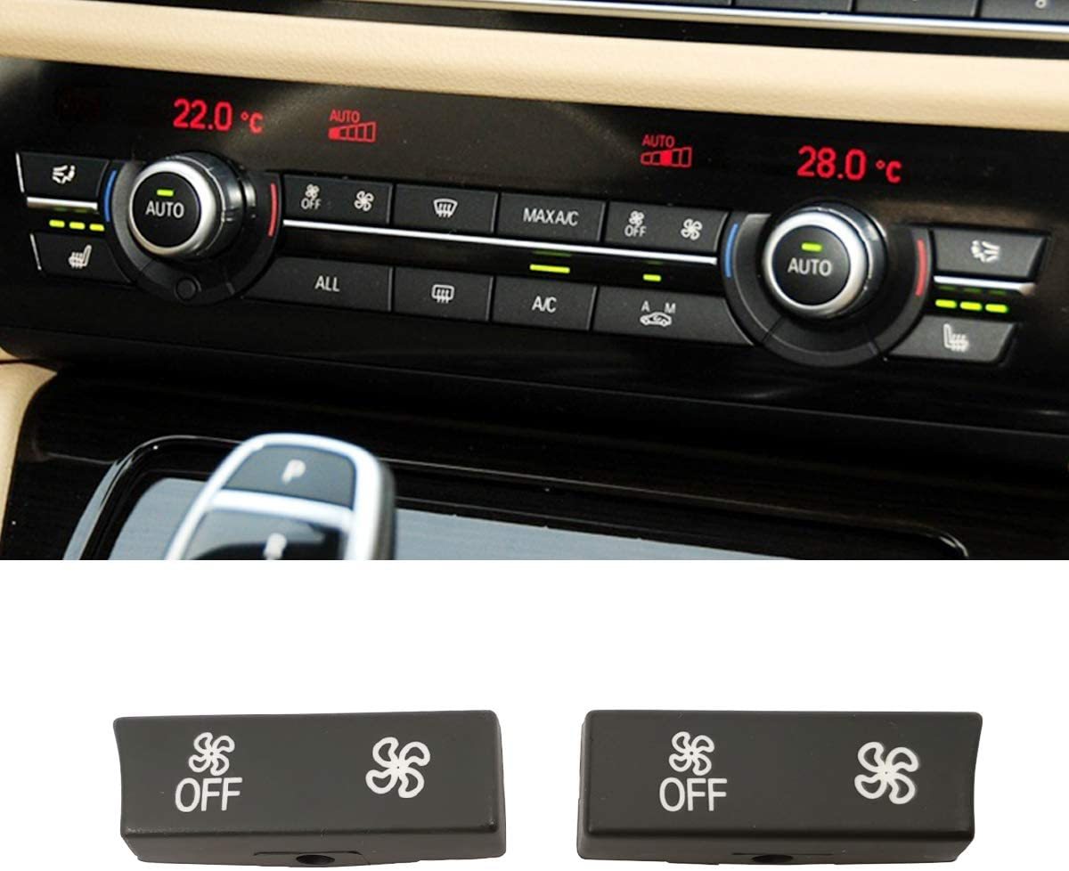For BMW 5'/6'/7'/X5/X6 Climate Control Button Covers | For 12PCS Pattern | YDSSTORE