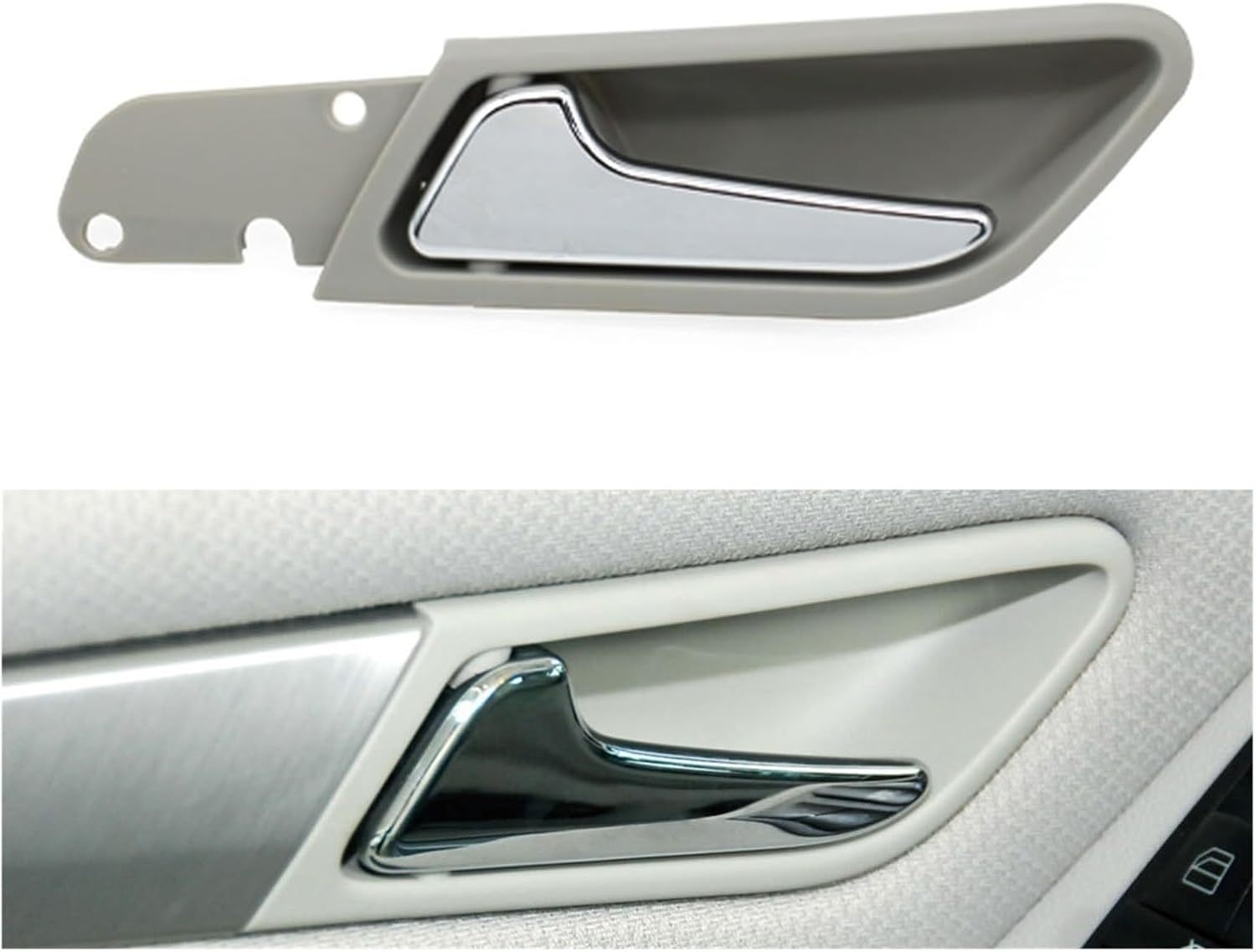 Interior Car Left Right Opening Door Pull Handle Assembly Compatible with Mercedes Benz A B Class W169 W245 A160 A180 B200 B260 A1697600961 (Color : Beige Left)