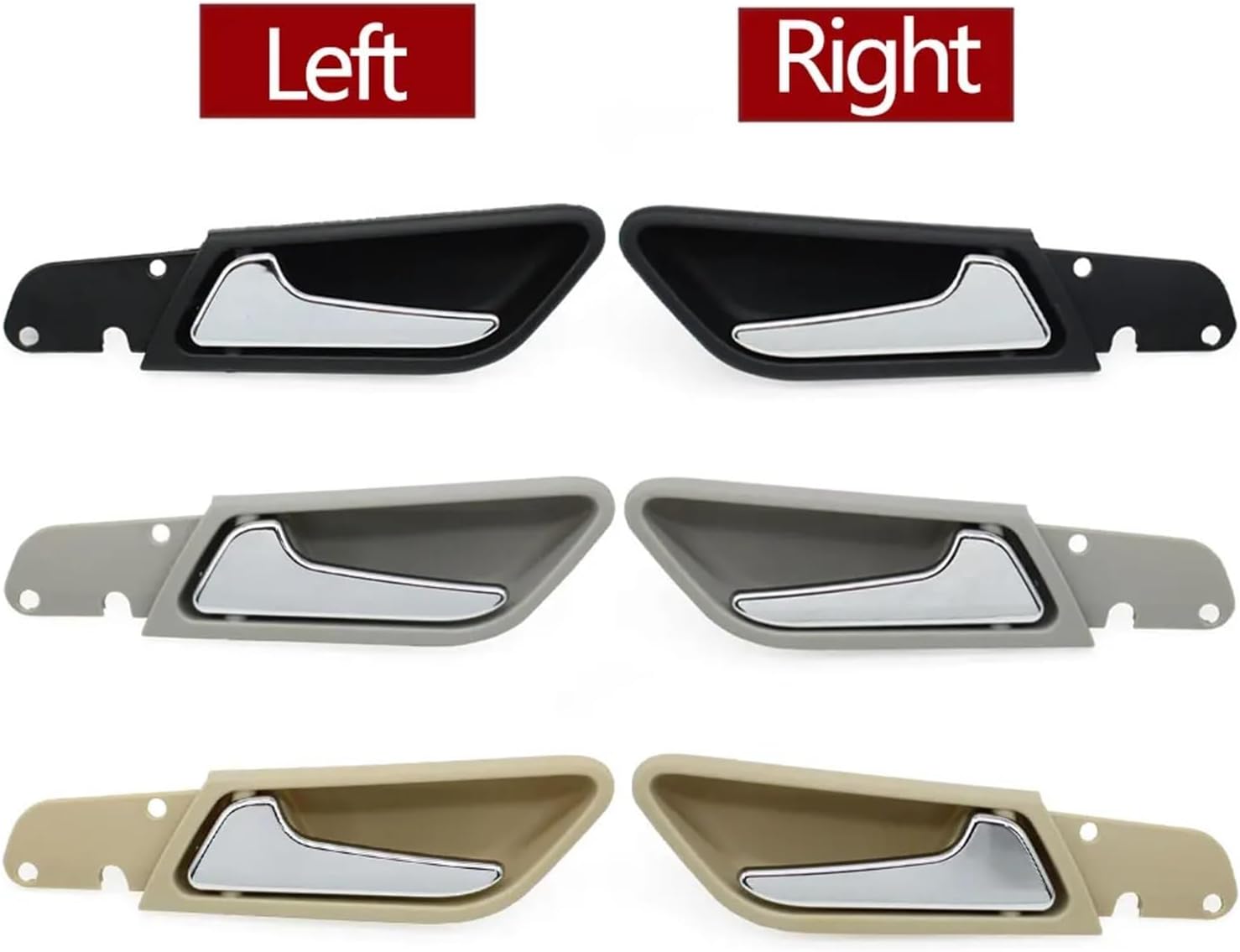 Interior Car Left Right Opening Door Pull Handle Assembly Compatible with Mercedes Benz A B Class W169 W245 A160 A180 B200 B260 A1697600961 (Color : Beige Left)